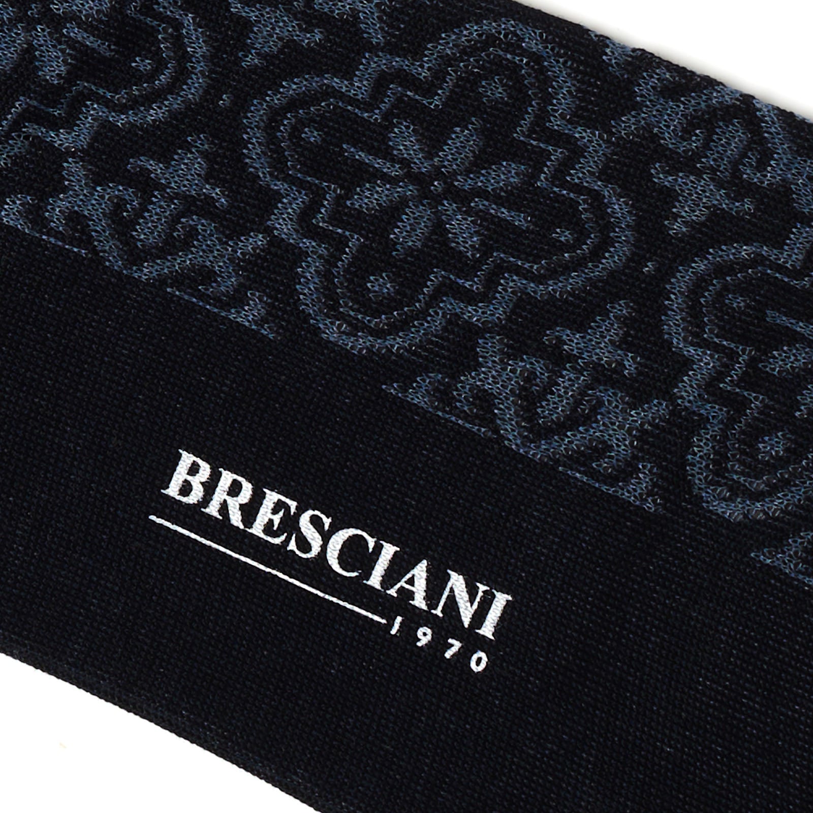 BRESCIANI Cotton Macro-Design Mid Calf Length Socks US M-L