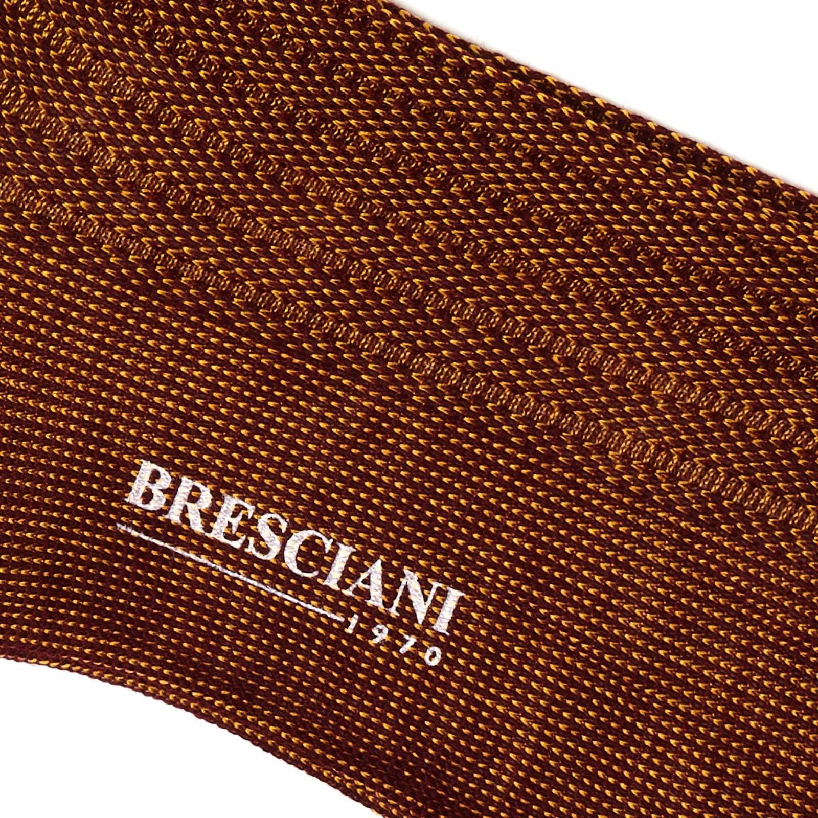 BRESCIANI Wool-Cotton Geometry Design Mid Calf Length Socks US M-L BRESCIANI