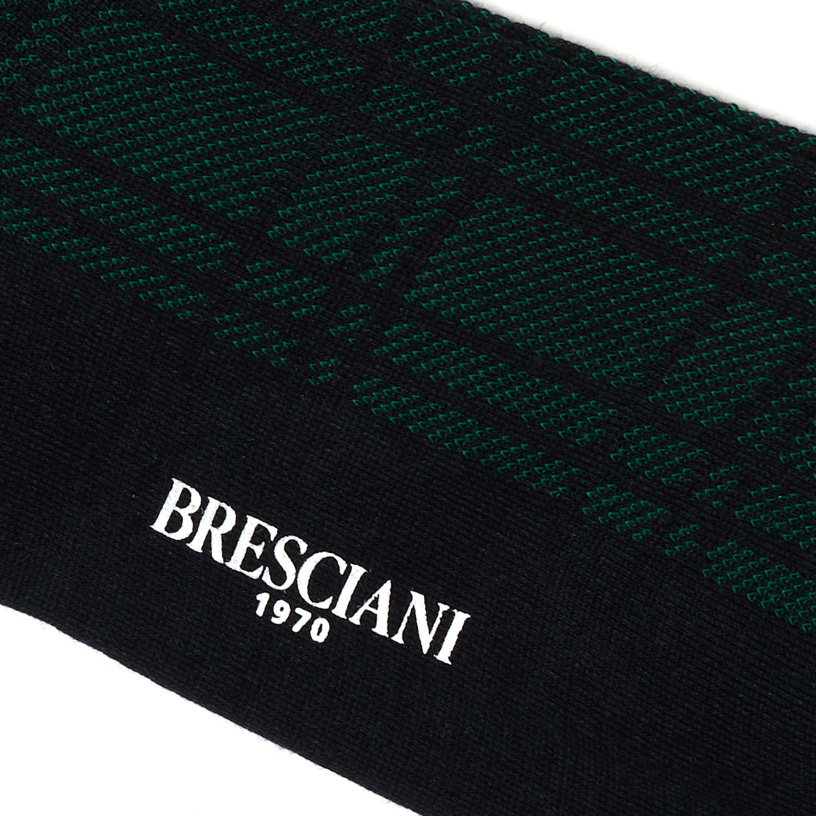 BRESCIANI Wool Geometry Pattern Design Mid Calf Length Socks US M-L