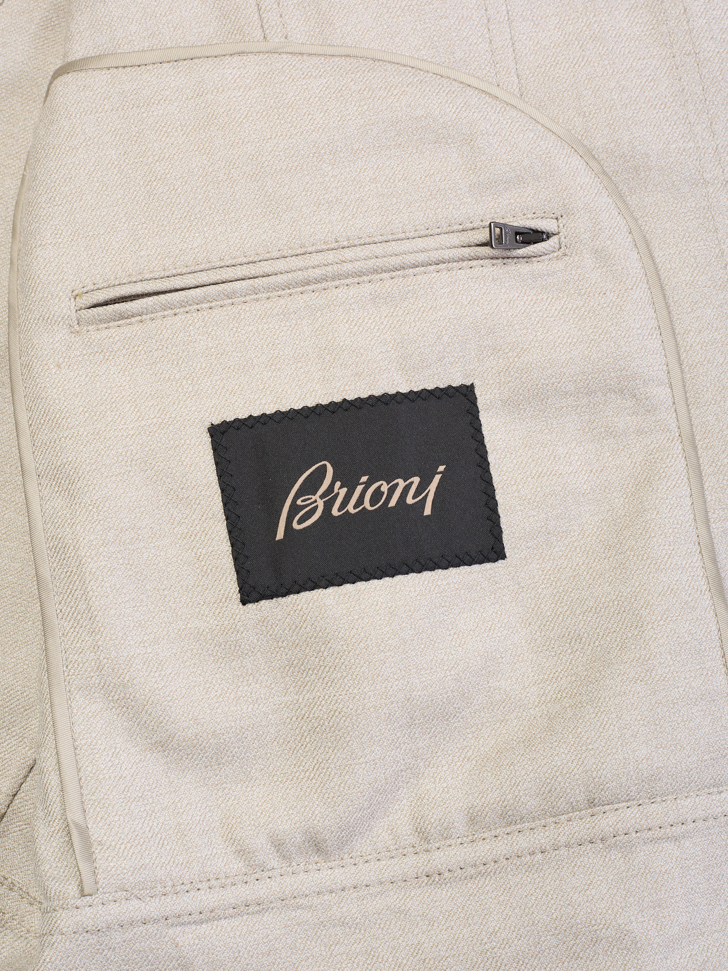 BRIONI Gray Virgin Wool Trucker Jacket "Neutrals"