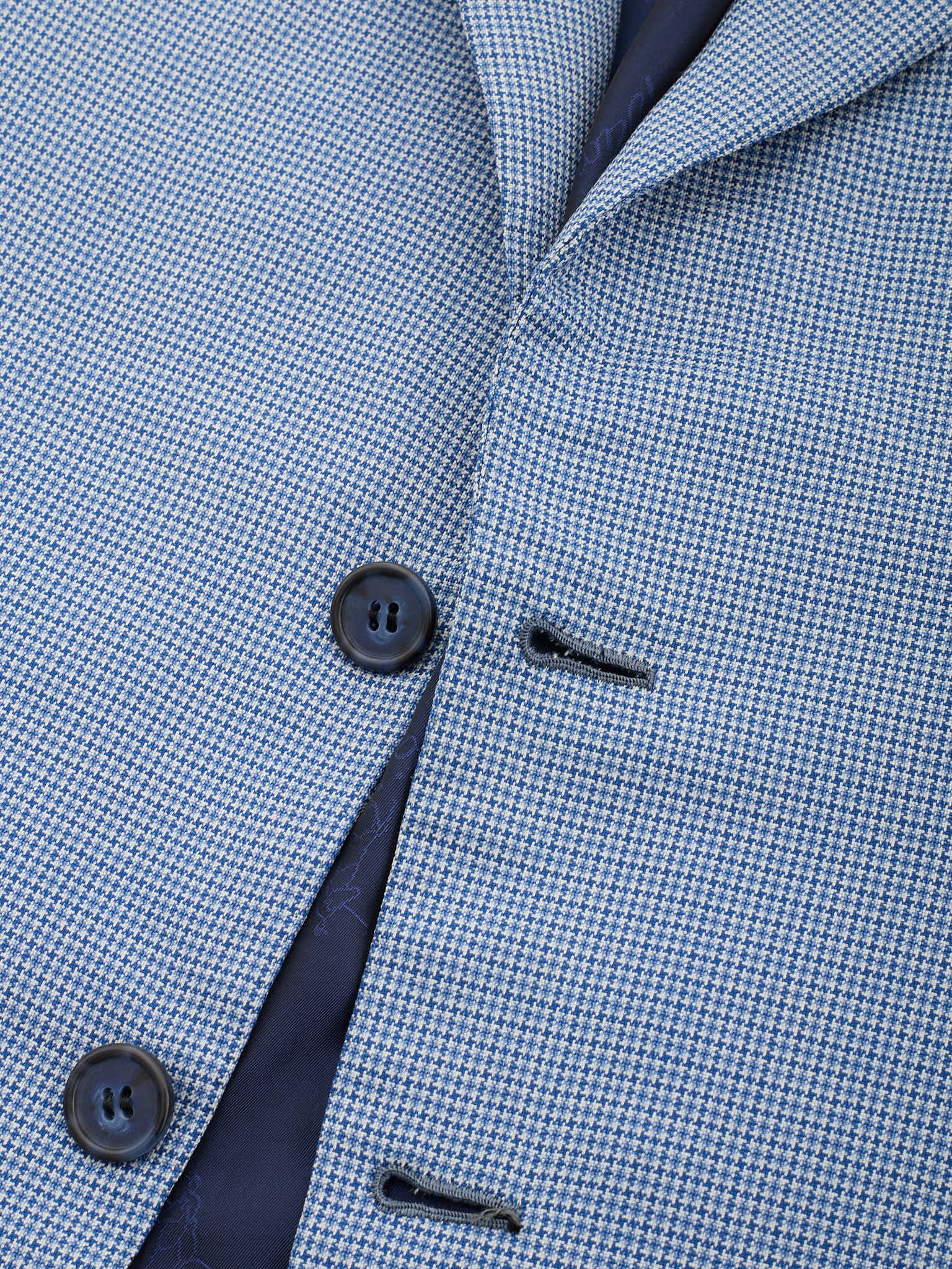 BRIONI Light Blue Checked Virgin Wool Blazer Jacket US 44