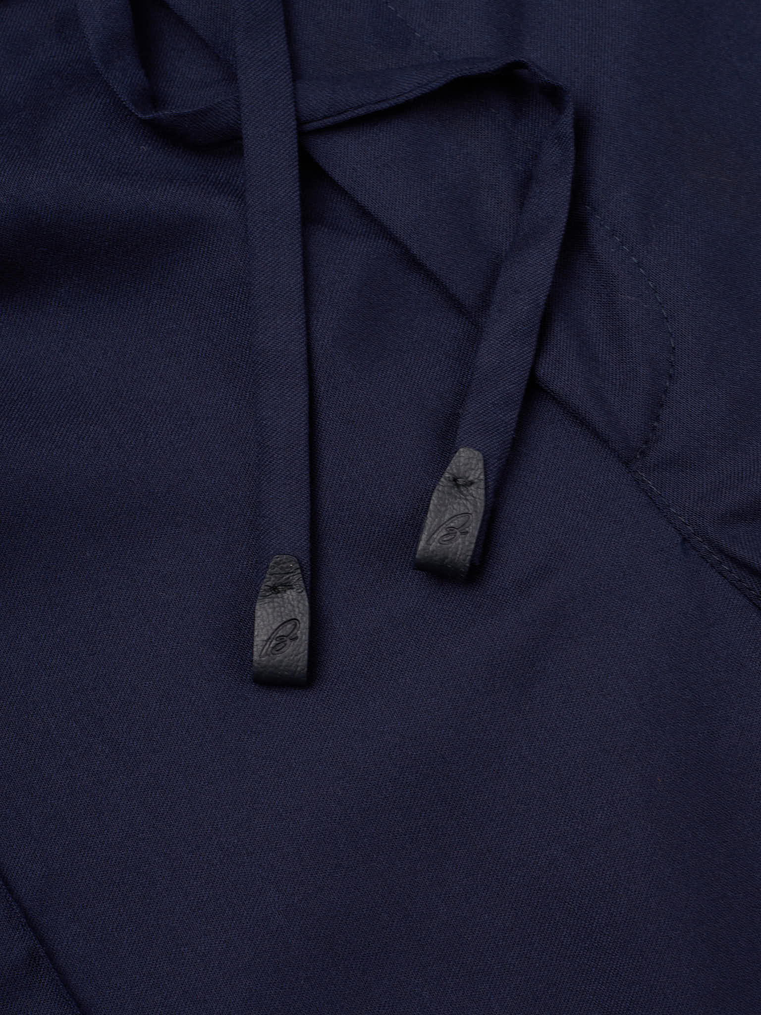 BRIONI Navy Blue Wool-Cashmere Drawstring Elastic Waist Pants NEW