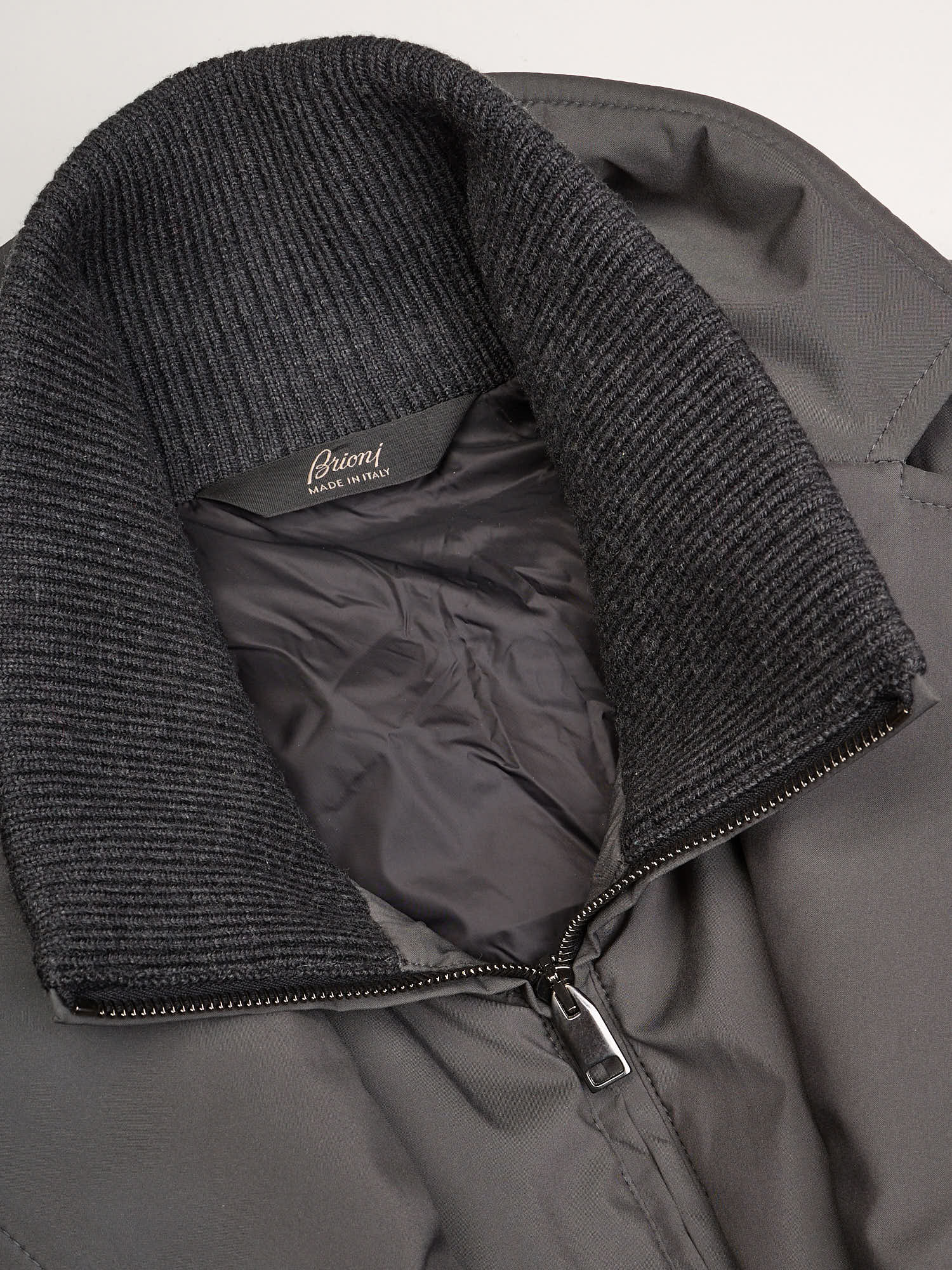 BRIONI Performa Gray Puffer Down Jacket US M Defect