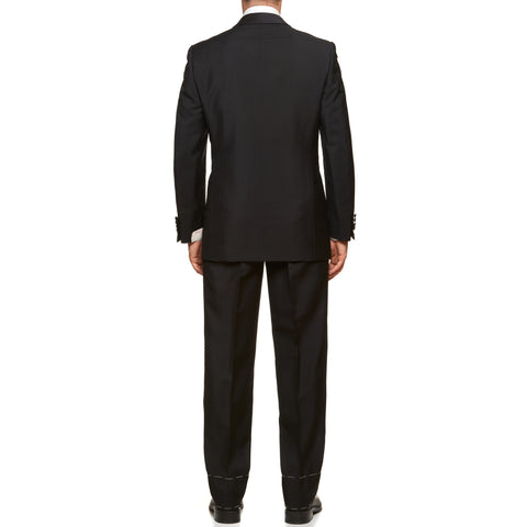 BRIONI "ALCIONE" Handmade Black Mohair-Wool Shawl Collar Tuxedo Suit EU 50 NEW US 40