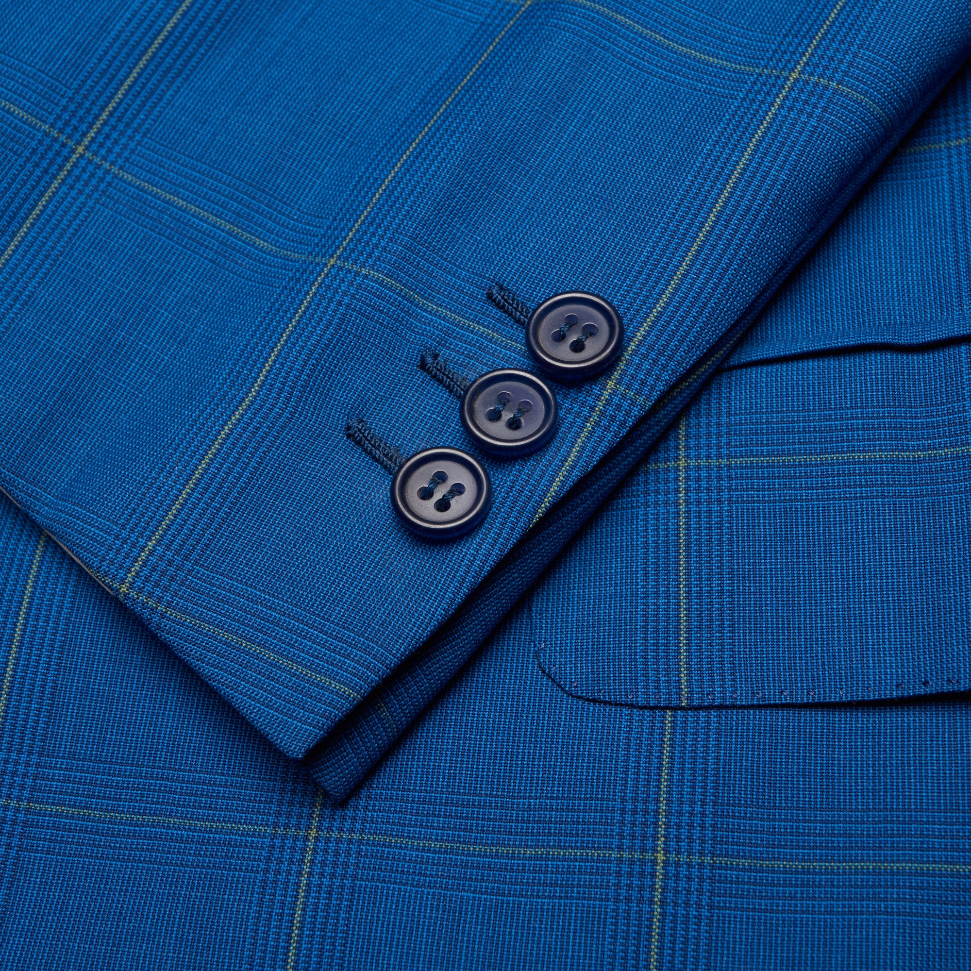 BRIONI "COLONNA" Handmade Blue Plaid Wool Jacket EU 50 NEW US 40 Long Fit BRIONI