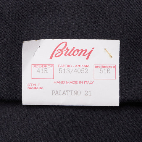 BRIONI "PALATINO" Handmade Navy Blue Wool Jacket EU 51 NEW US 41