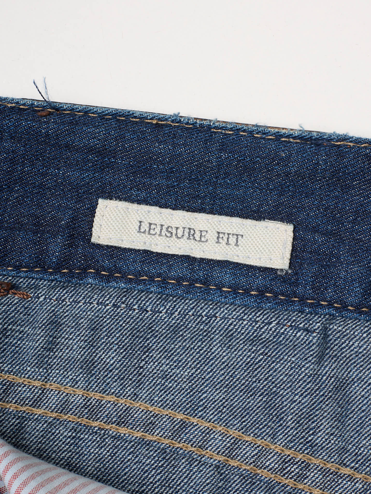 BRUNELLO CUCINELLI Blue Cotton Denim Leisure Fit Jeans