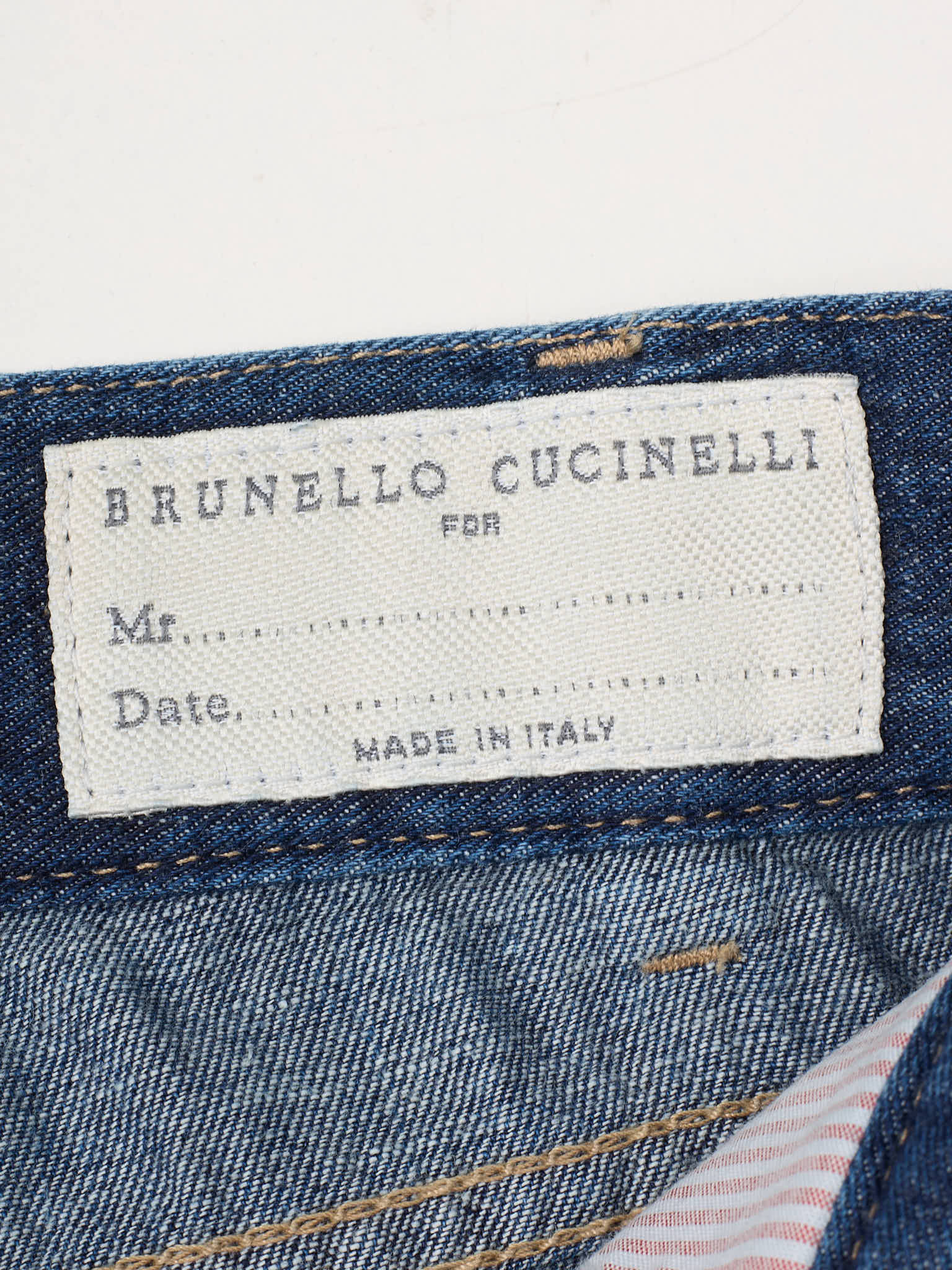 BRUNELLO CUCINELLI Blue Cotton Denim Leisure Fit Jeans