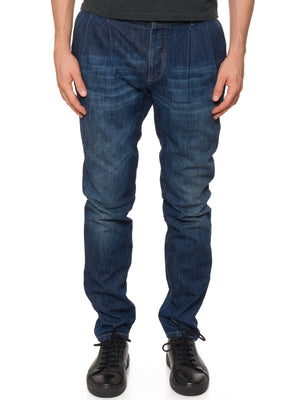 BRUNELLO CUCINELLI Blue Cotton Denim Leisure Fit Jeans US 34