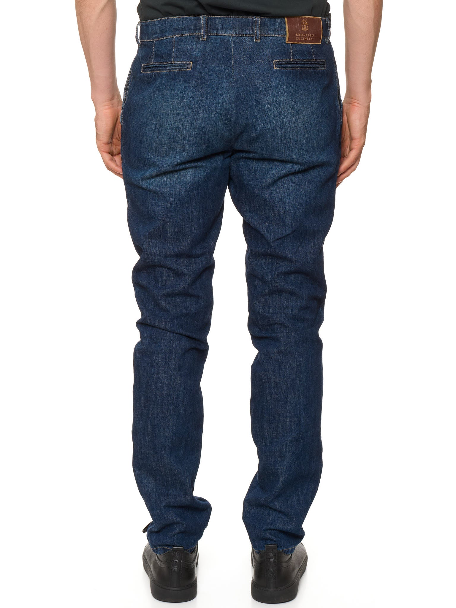 BRUNELLO CUCINELLI Blue Cotton Denim Leisure Fit Jeans US 34