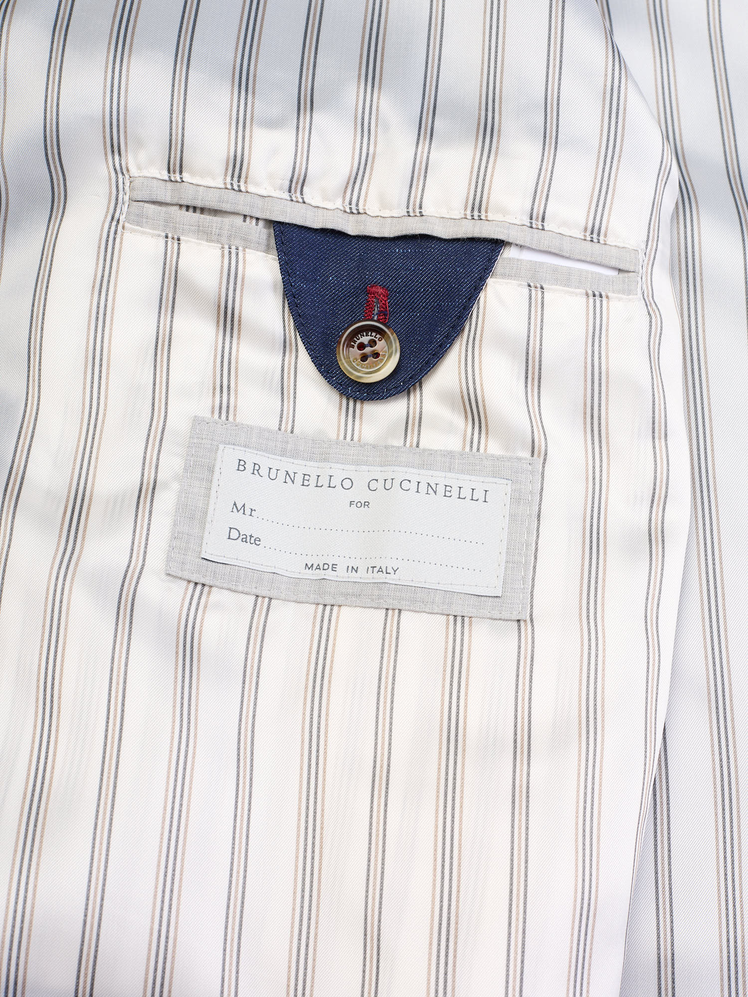 BRUNELLO CUCINELLI Wool-Linen Harrington Denim Jacket Blouson