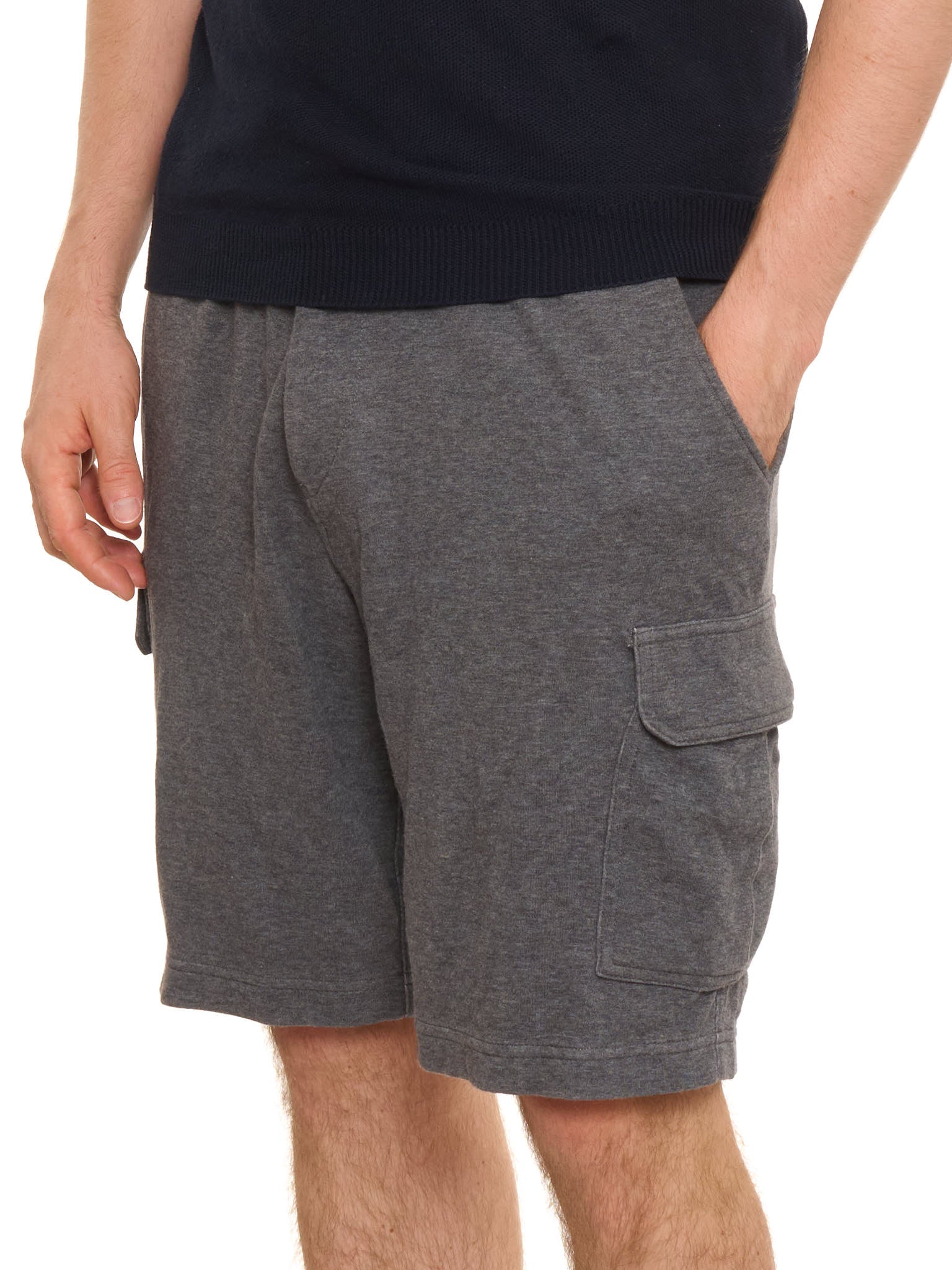 BRUNELLO CUCINELLI Gray Cotton Cargo Shorts NEW