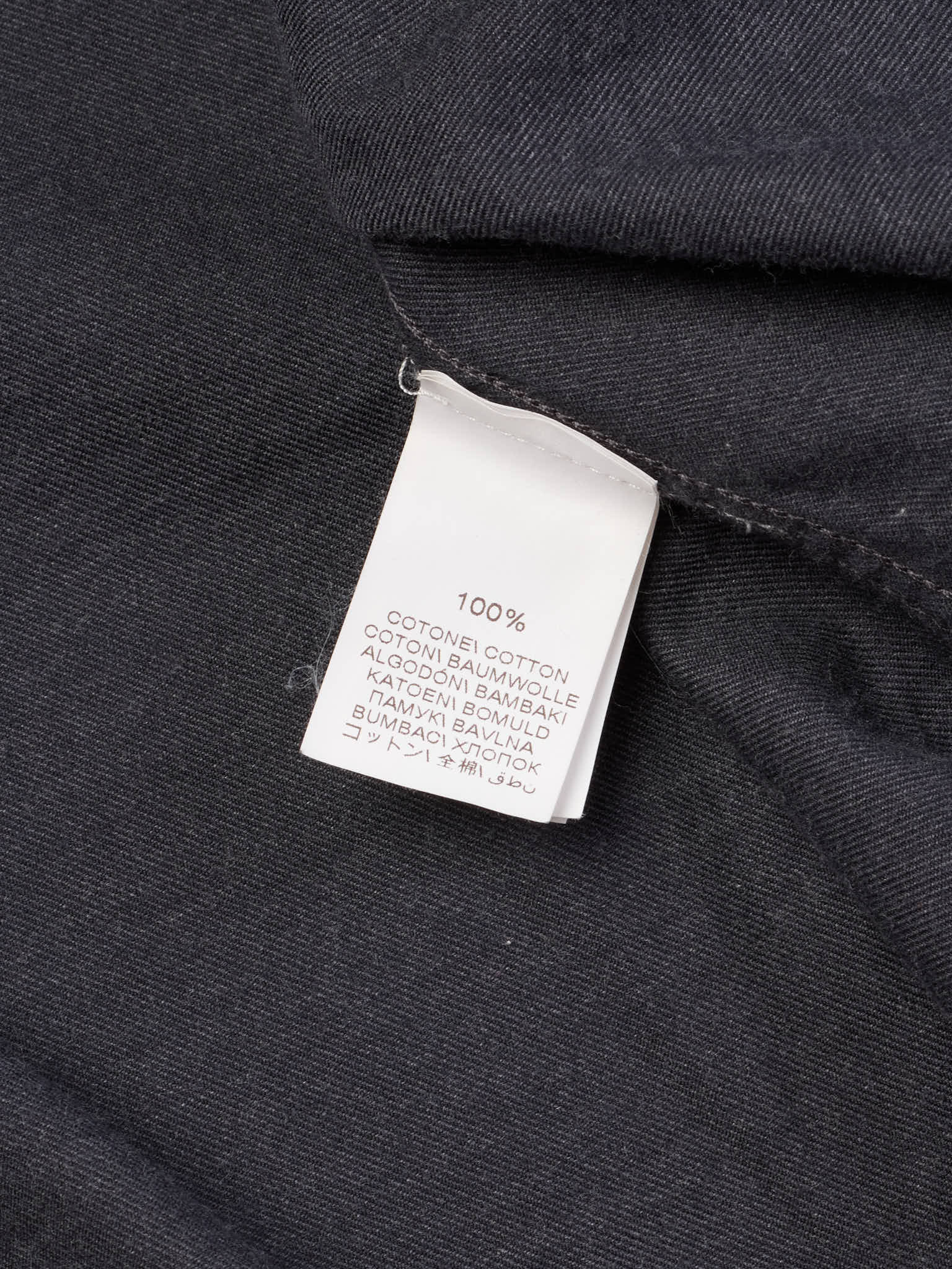 BRUNELLO CUCINELLI Gray Cotton Leisure Fit Shirt XL