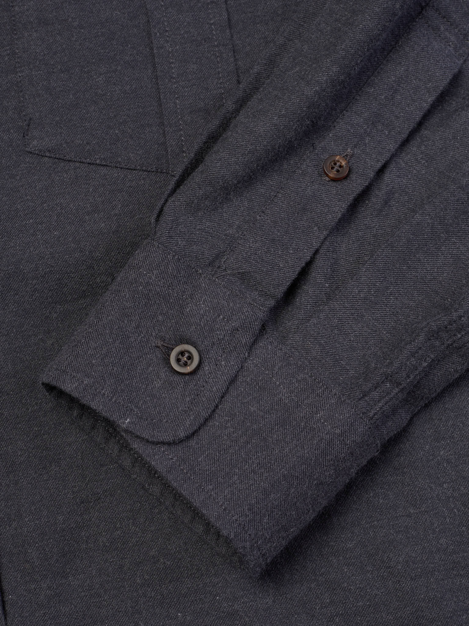 BRUNELLO CUCINELLI Gray Cotton Leisure Fit Shirt XL
