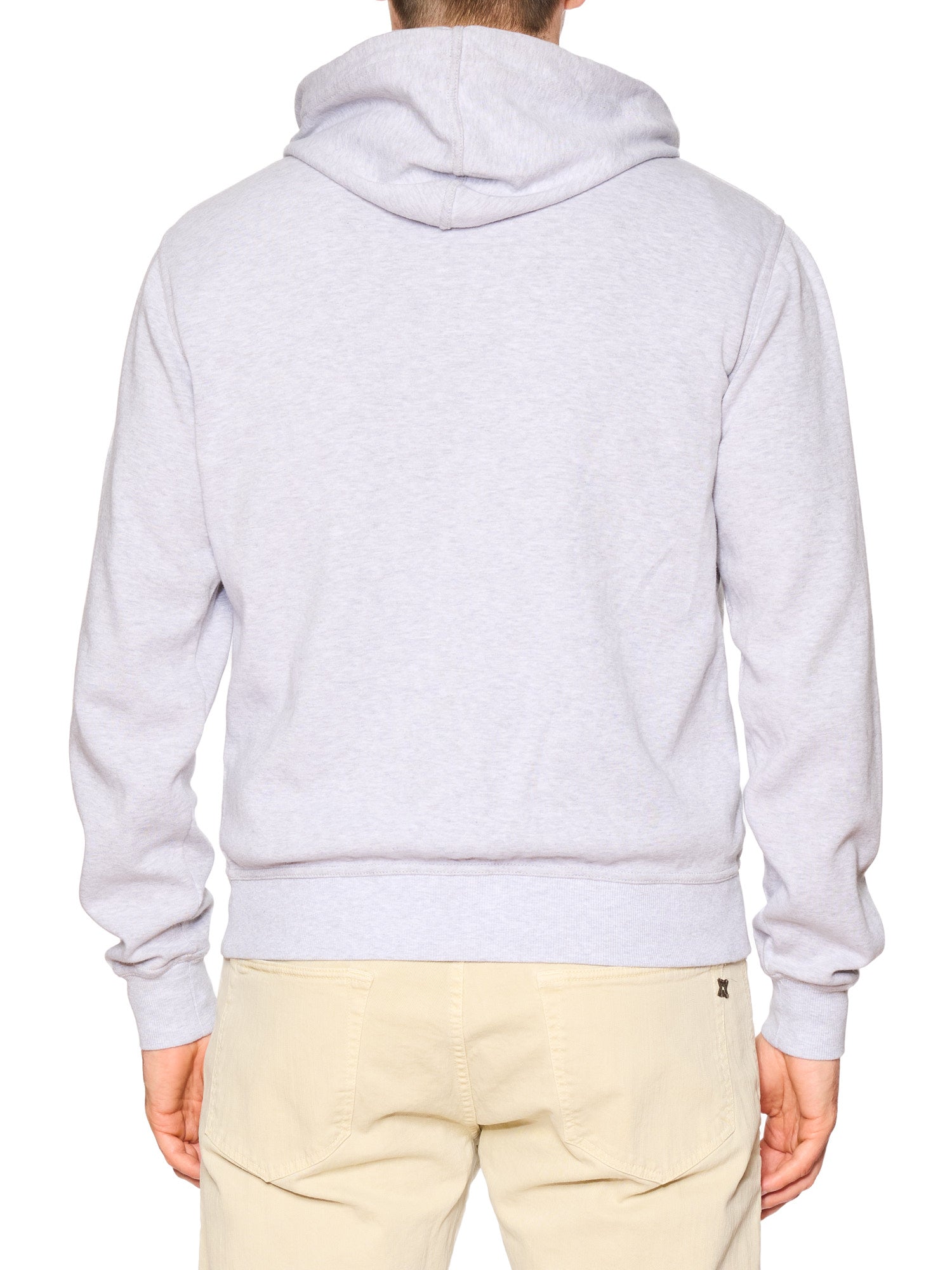 BRUNELLO CUCINELLI Gray Cotton Zip Hoodie Size L