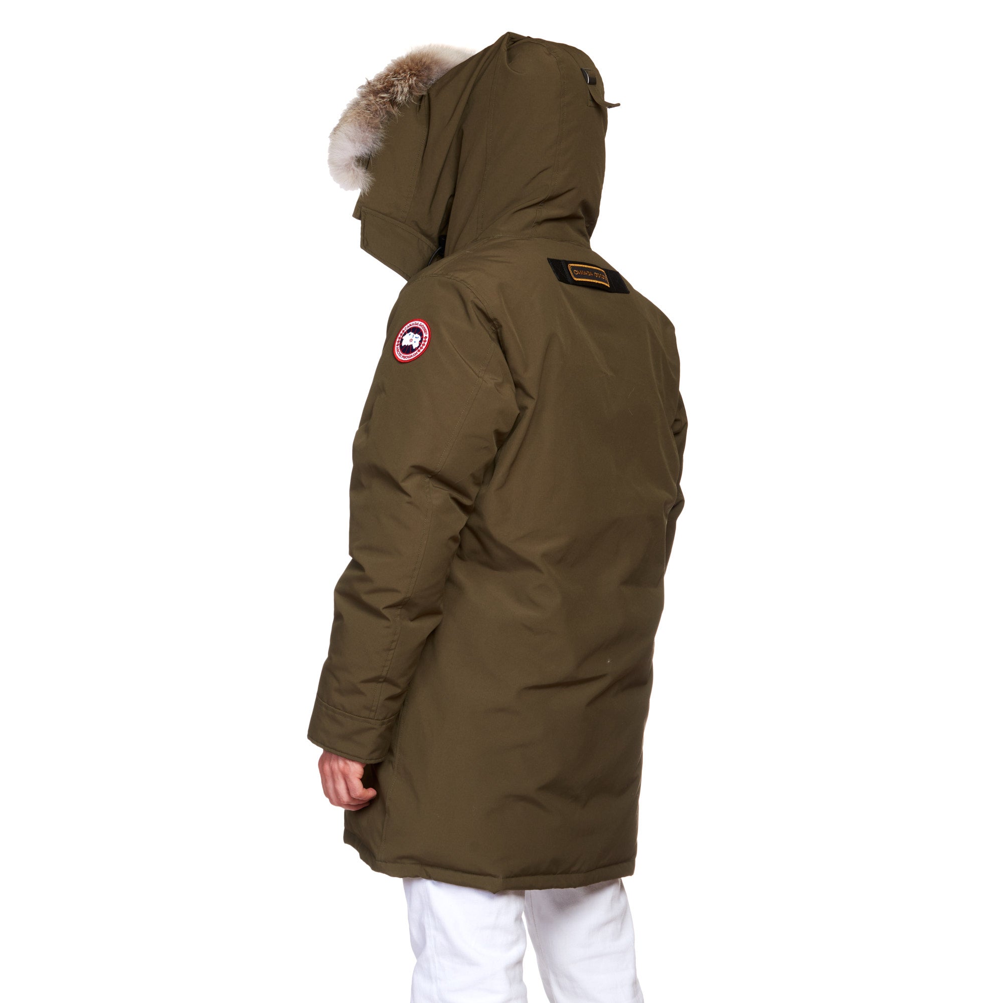 CANADA GOOSE Langford Parka 2062M 49 Military Green Down Jacket Size XL Fur
