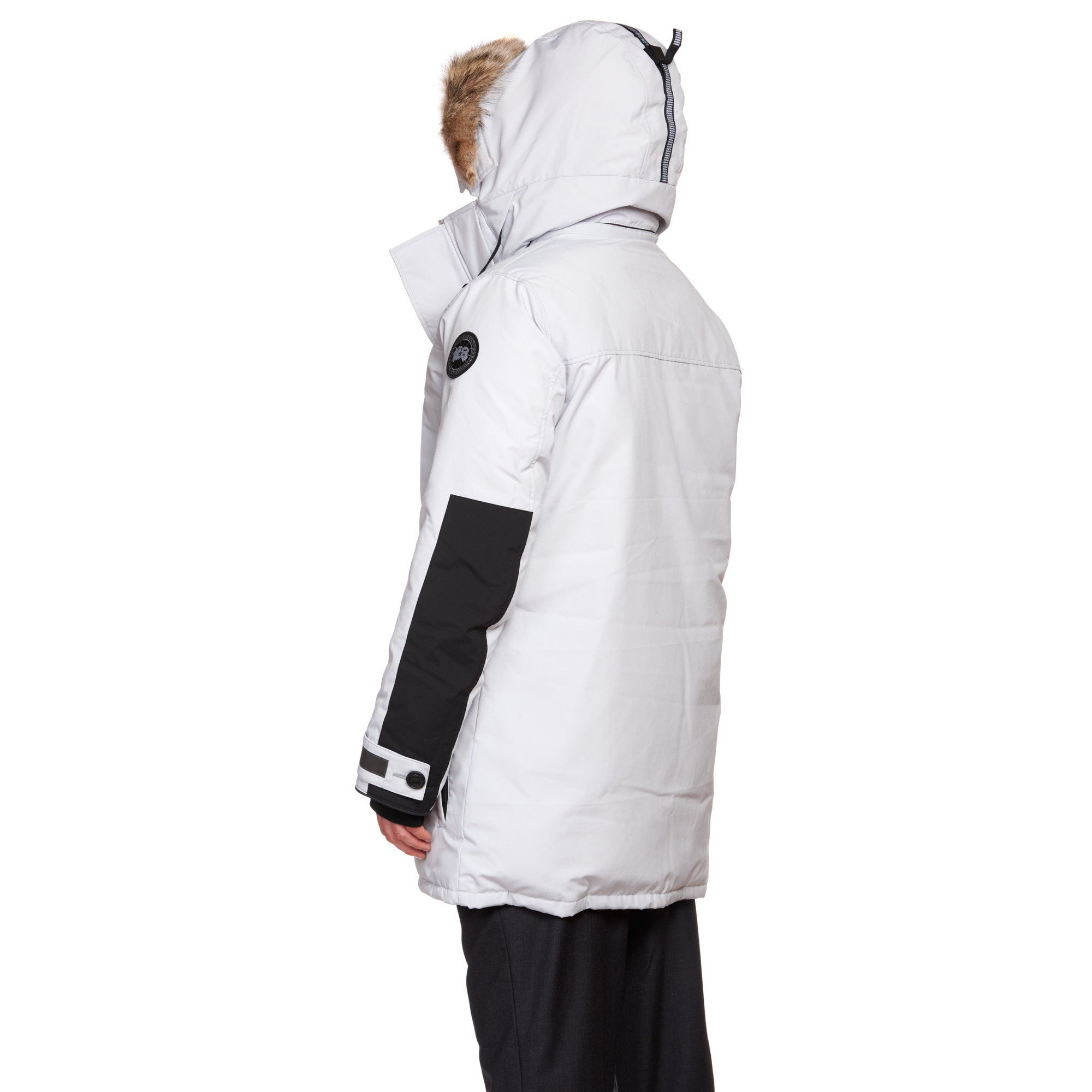 CANADA GOOSE Sherridon Parka Black Label 2073MB 200 with Fur Ruff Silverbirch