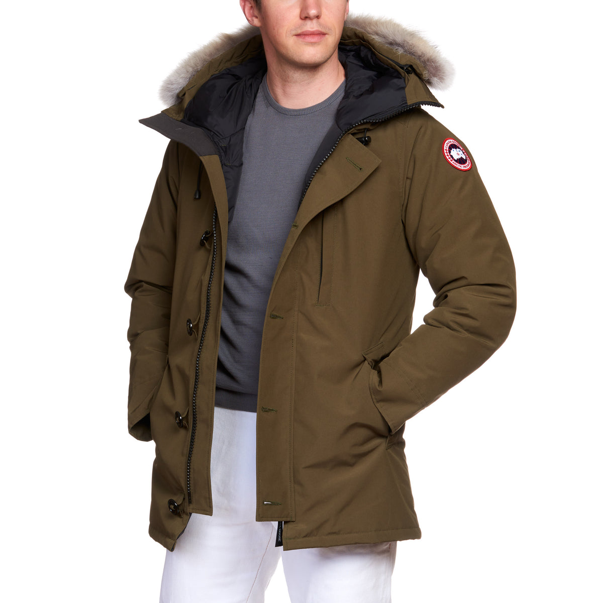 CANADA GOOSE Chateau Parka 3426M 49 Military Green Down Jacket Size S