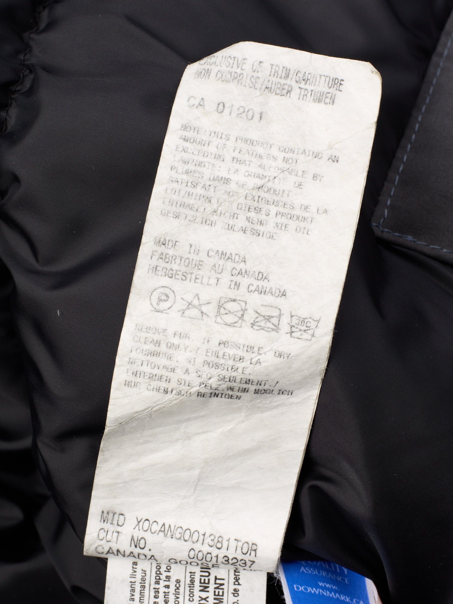 CANADA GOOSE Chateau Parka 3426M Gray Down Jacket Size XL Fur Ruff