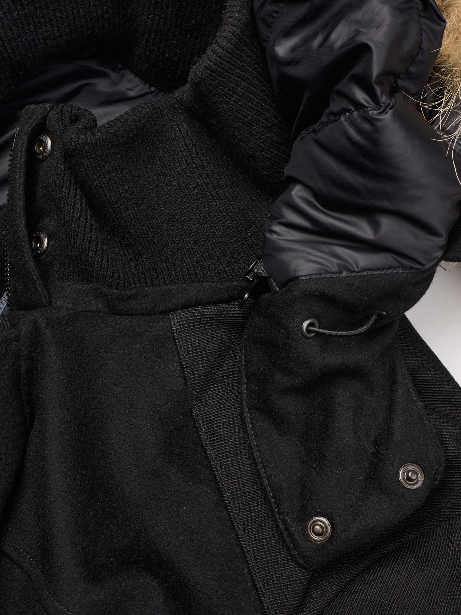 CANADA GOOSE x LORO PIANA Branta Trento Black Down Parka XL Fur Ruff