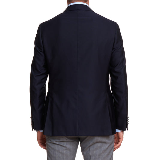 CANALI 1934 Blue-Gray Wool-Silk 1 Button Peak Lapel Morning Suit EU 50 US 40