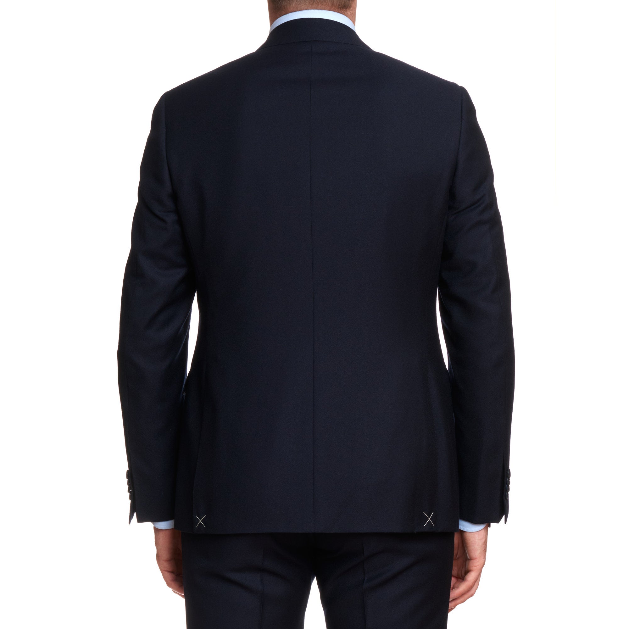 CANALI 1934 Dark Blue Wool Flannel Suit EU 50 US 40 Regular Slim Fit Cut CANALI