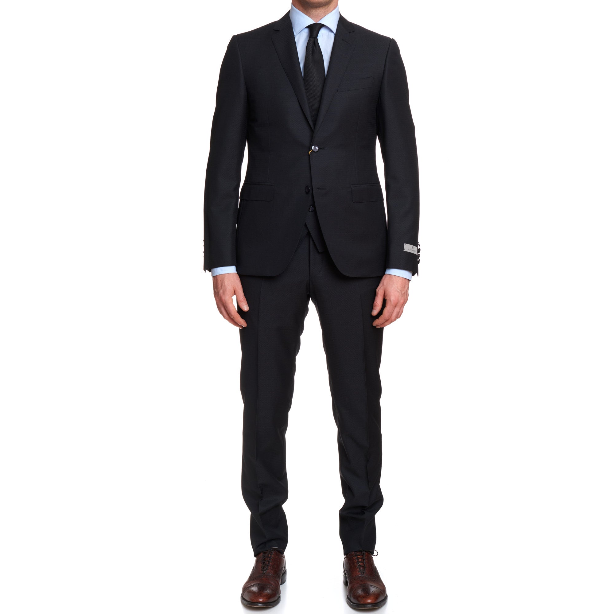 CANALI 1934 Dark Gray Travel Wool-Mohair 3 Piece Suit EU 50 US 40 Slim Fit CANALI