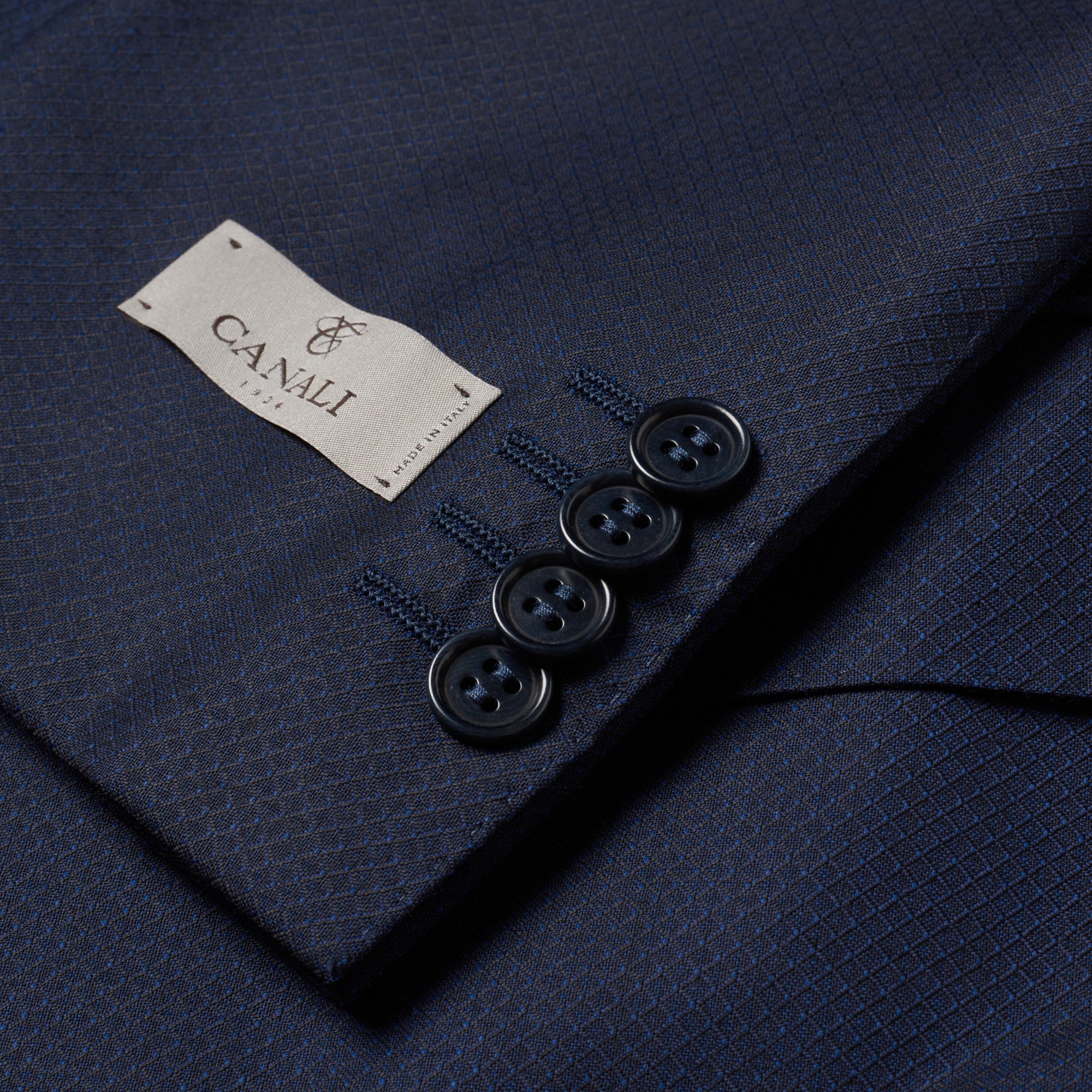 CANALI 1934 Navy Blue Wool Suit EU 50 NEW US 40 Regular Slim Fit Cut
