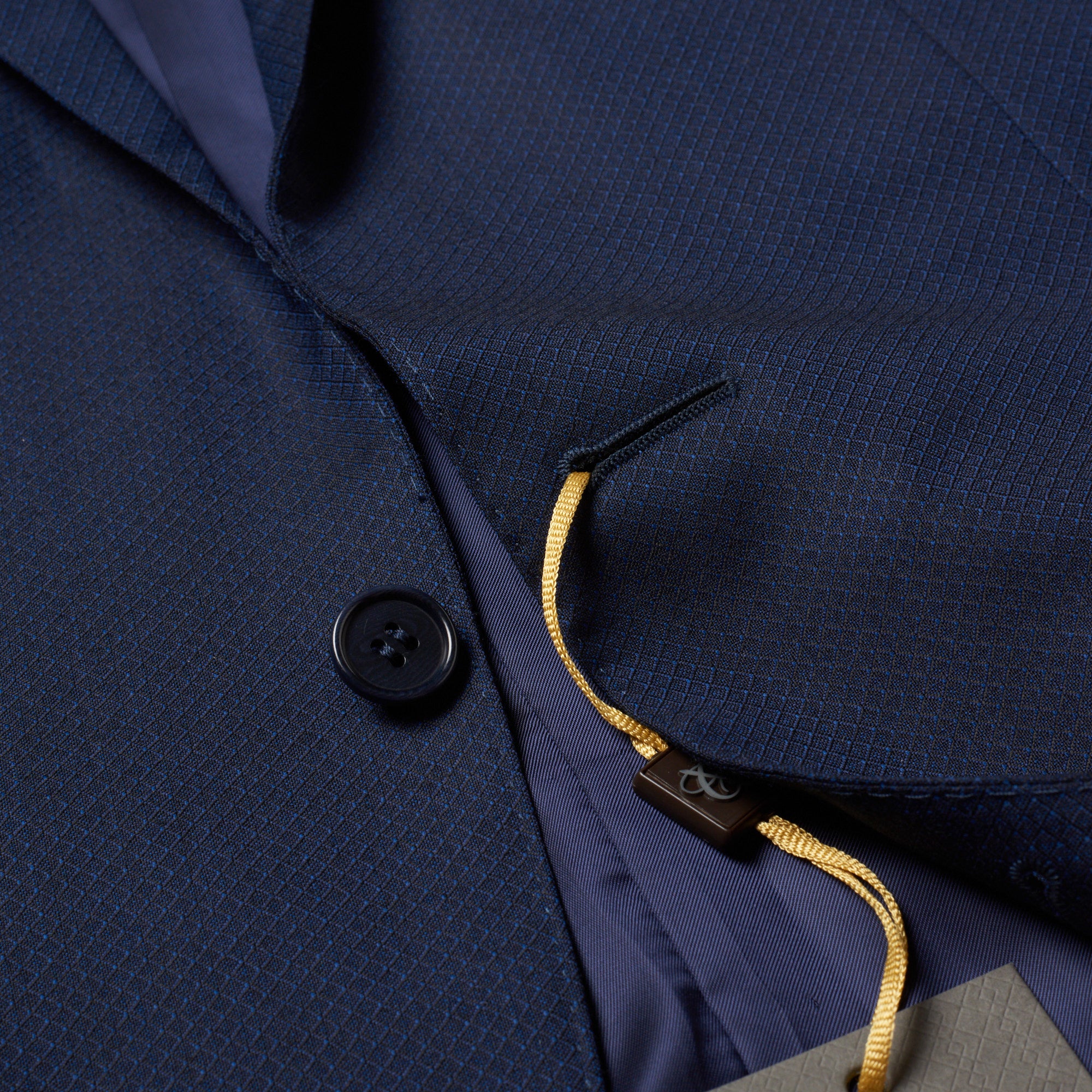 Suit Jacket Navy Blue Wool Cloth