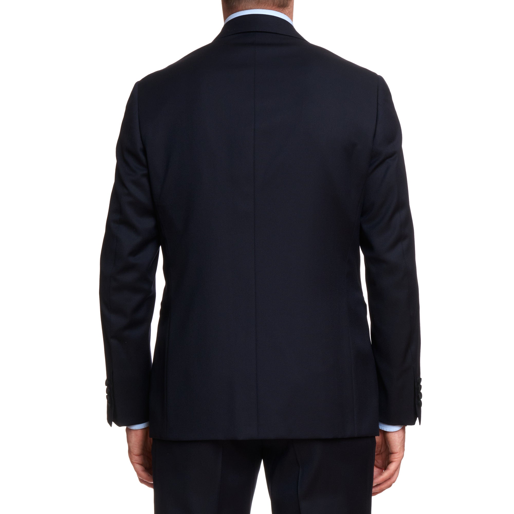 CANALI 1934 Blue Natural Comfort Wool 1 Button Peak Lapel Formal Suit EU 50 NEW US 40