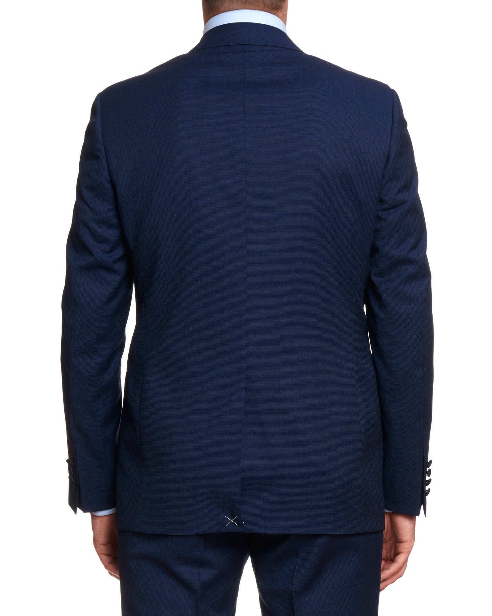 CANALI 1934 Navy Blue Water Resistant Wool 1 Button Formal Suit EU 50 US 40 Slim Fit CANALI