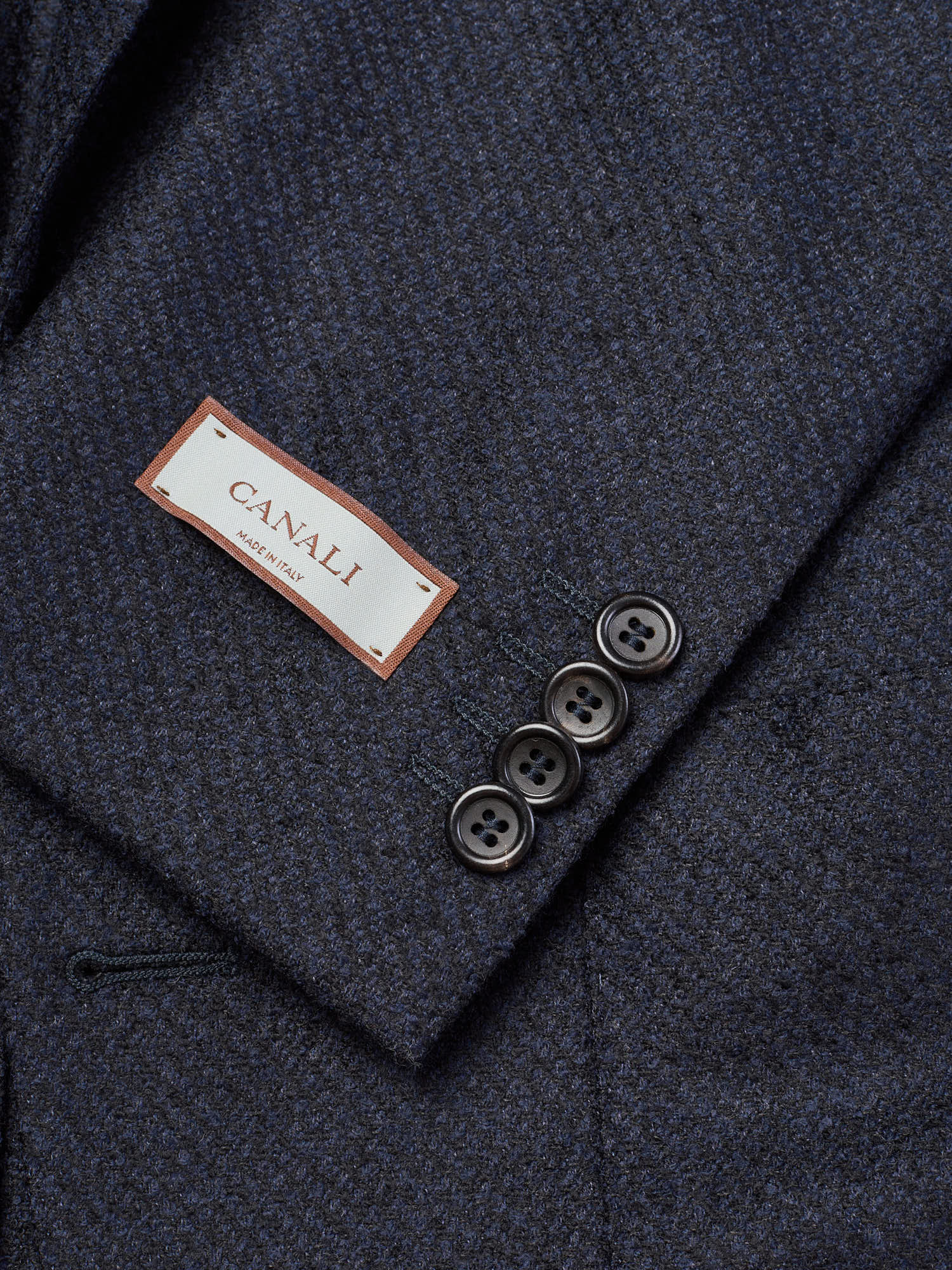 CANALI Dark Blue Wool-Polyester Jacket Blazer EU 48 NEW US 38