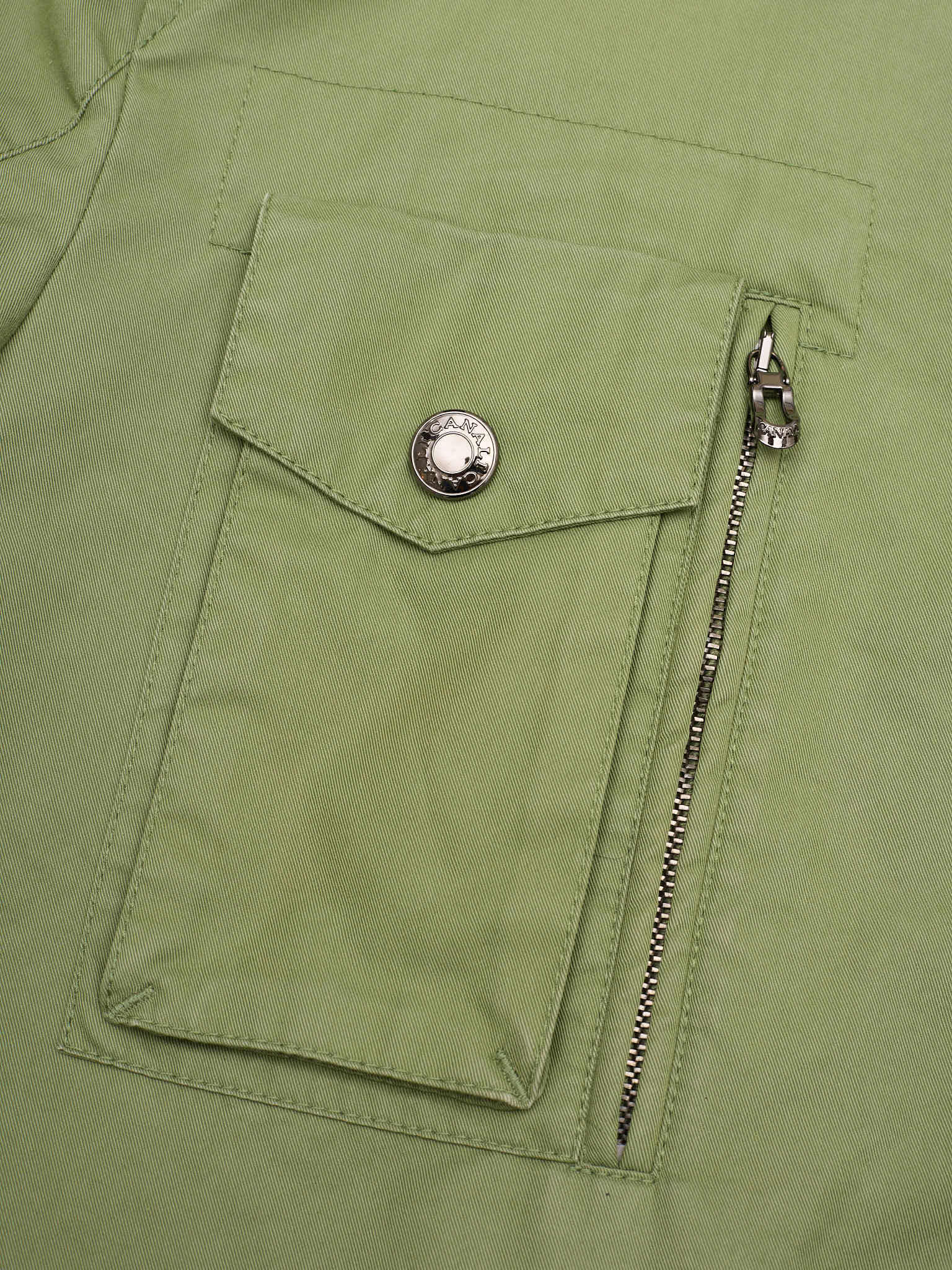 CANALI Green Rain&Wind Tech Cotton Polyamide Utility Jacket