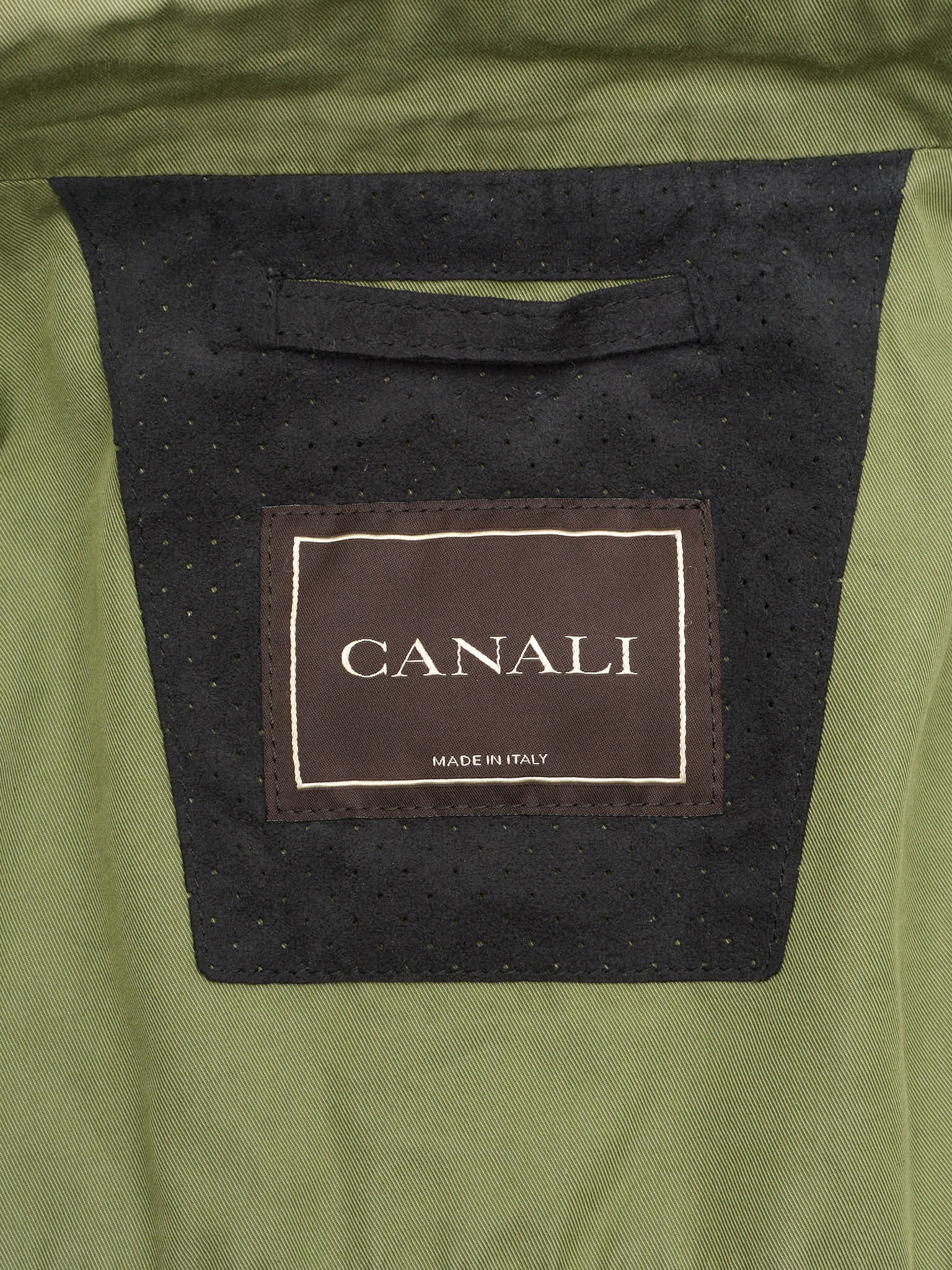 CANALI Green Rain&Wind Tech Cotton Polyamide Utility Jacket