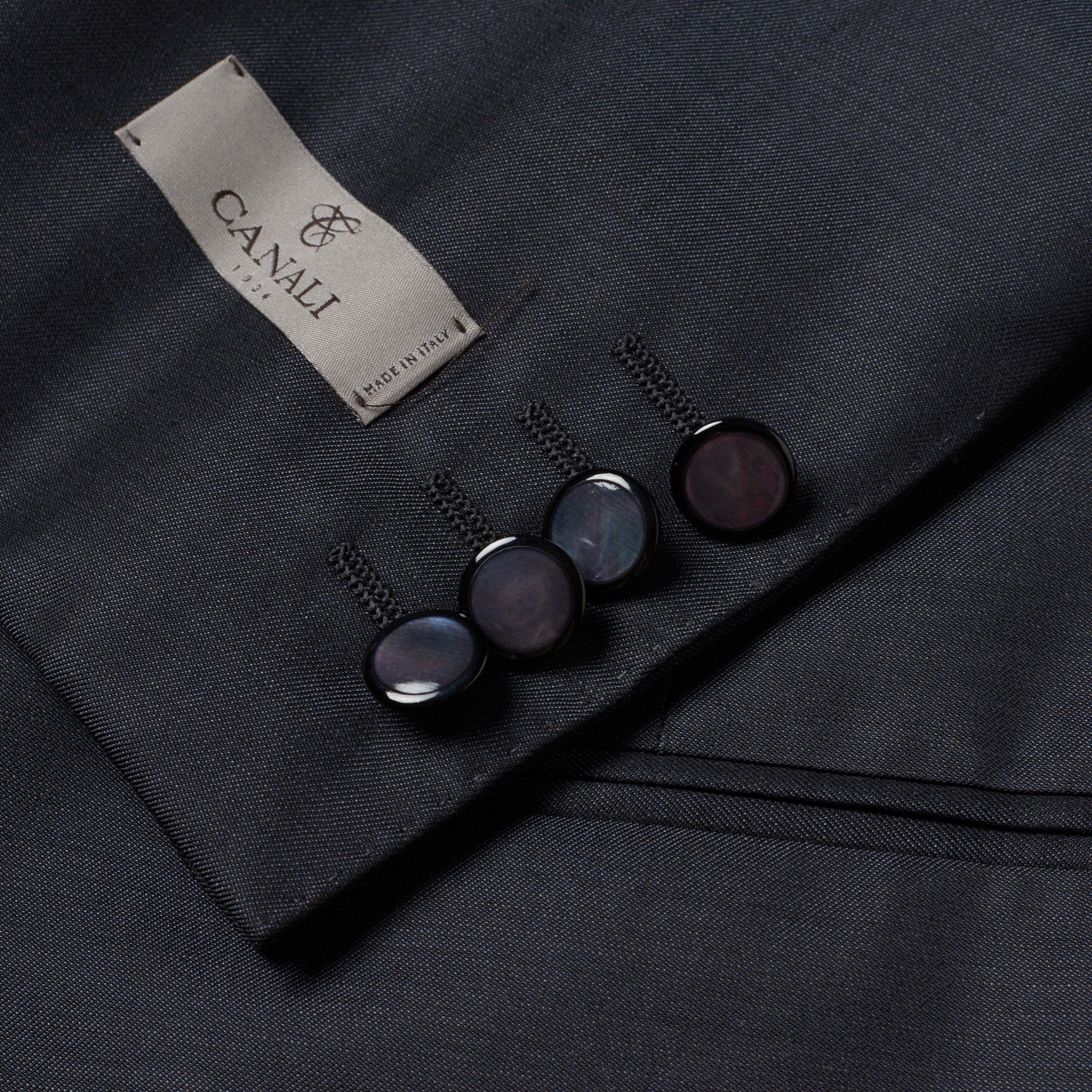 CANALI 1934 Gray Travel Wool-Mohair 3 Piece Mandarin Collar Formal Suit EU 50 US 40 CANALI