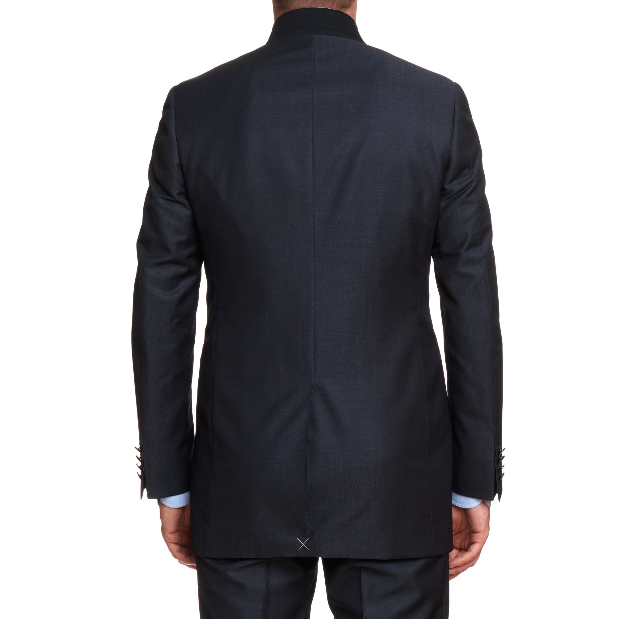 CANALI 1934 Gray Travel Wool-Mohair 3 Piece Mandarin Collar Formal Suit EU 50 US 40 CANALI