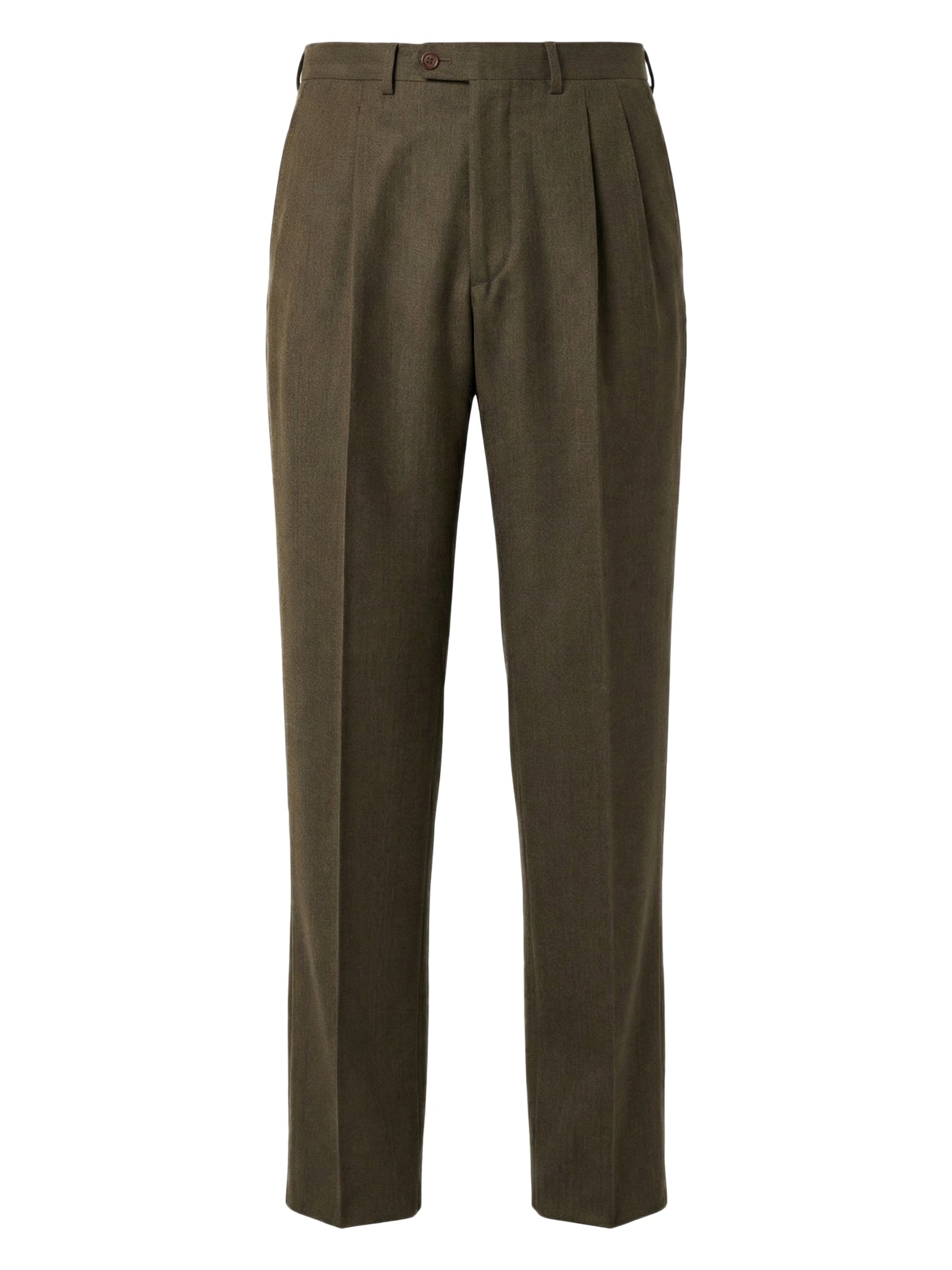 CANTARELLI Esquire for Sir Wilson Torino Olive Green Windowpane Virgin Wool Suit