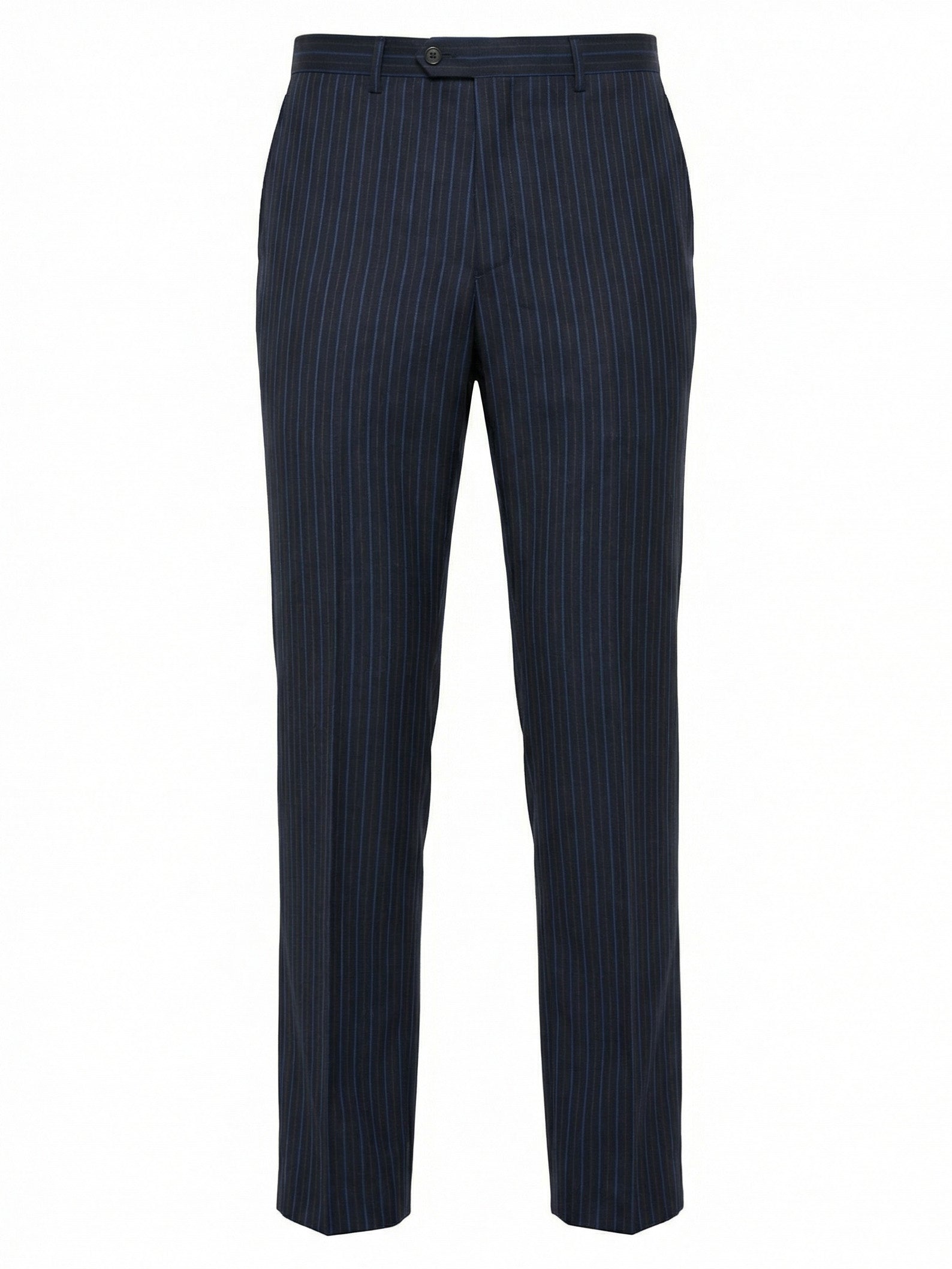 CANTARELLI for Sir Wilson Dark Blue Striped Virgin Wool S 150'S Suit