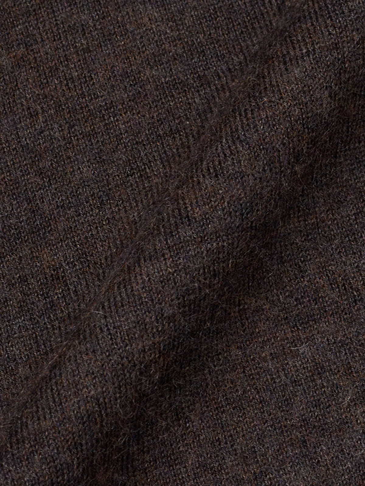 CESARE ATTOLINI Brown Cashmere-Silk V-Neck Sweater M