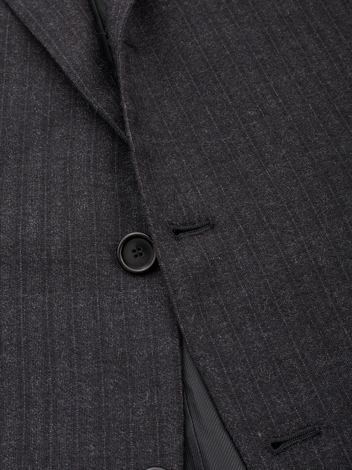 CESARE ATTOLINI Napoli Charcoal Gray Wool Suit US 44 EU 54