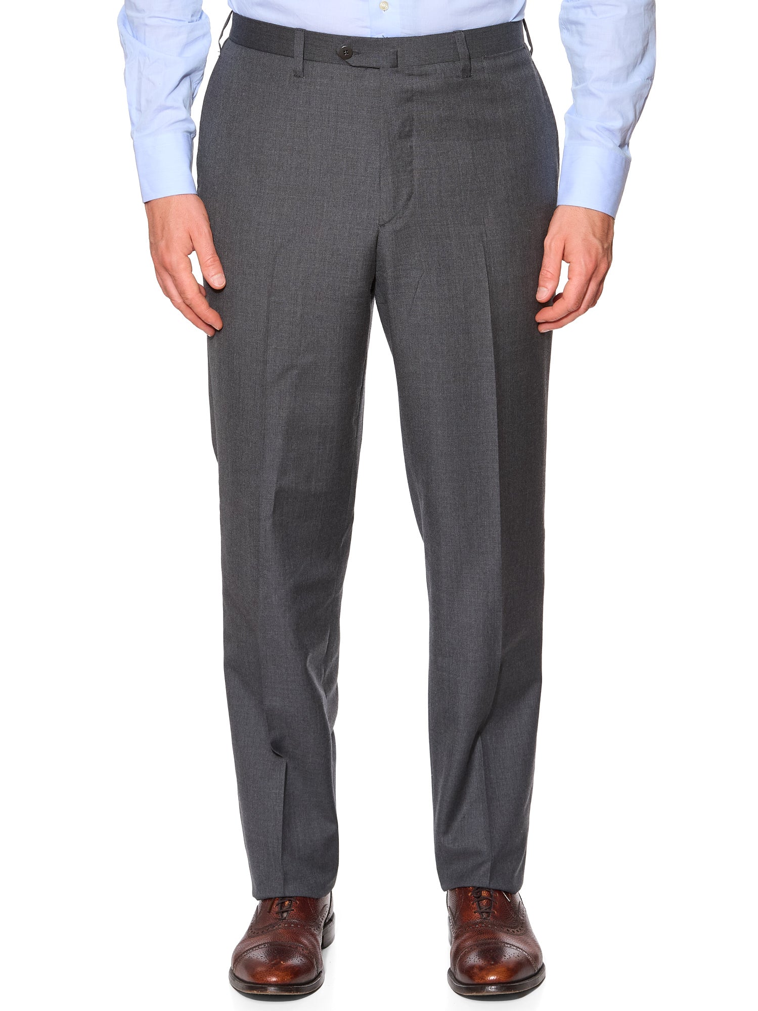 CESARE ATTOLINI Napoli Handmade Charcoal Gray Wool Suit EU 54 US 44