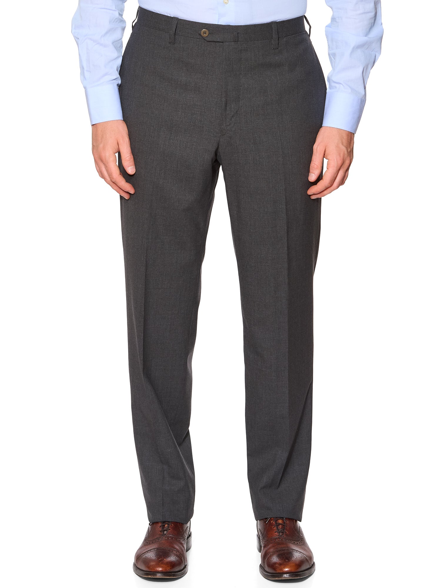 CESARE ATTOLINI Napoli Handmade Gray Wool Suit EU 54 US 44