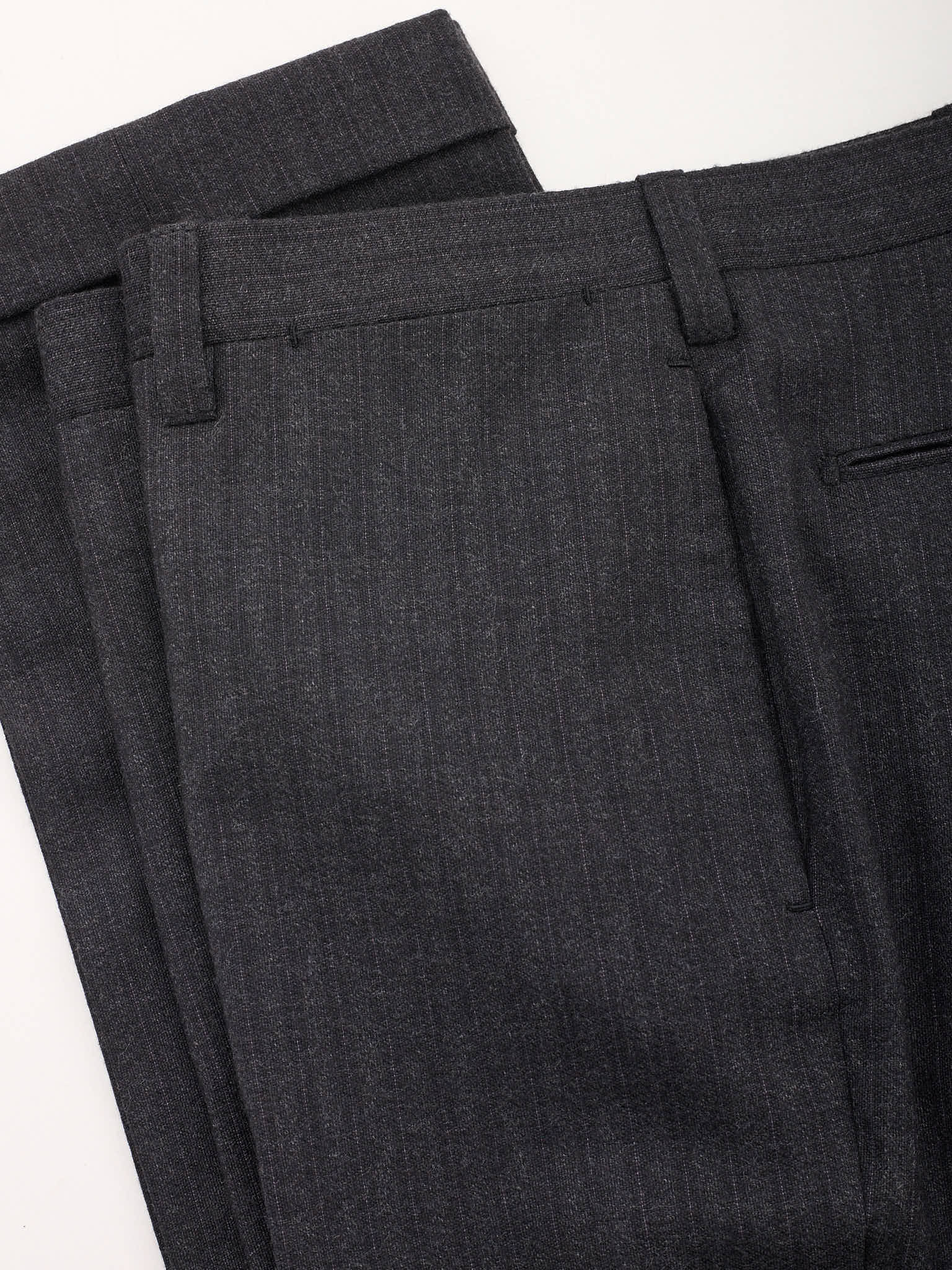 CESARE ATTOLINI Napoli Charcoal Gray Wool Suit US 44 EU 54