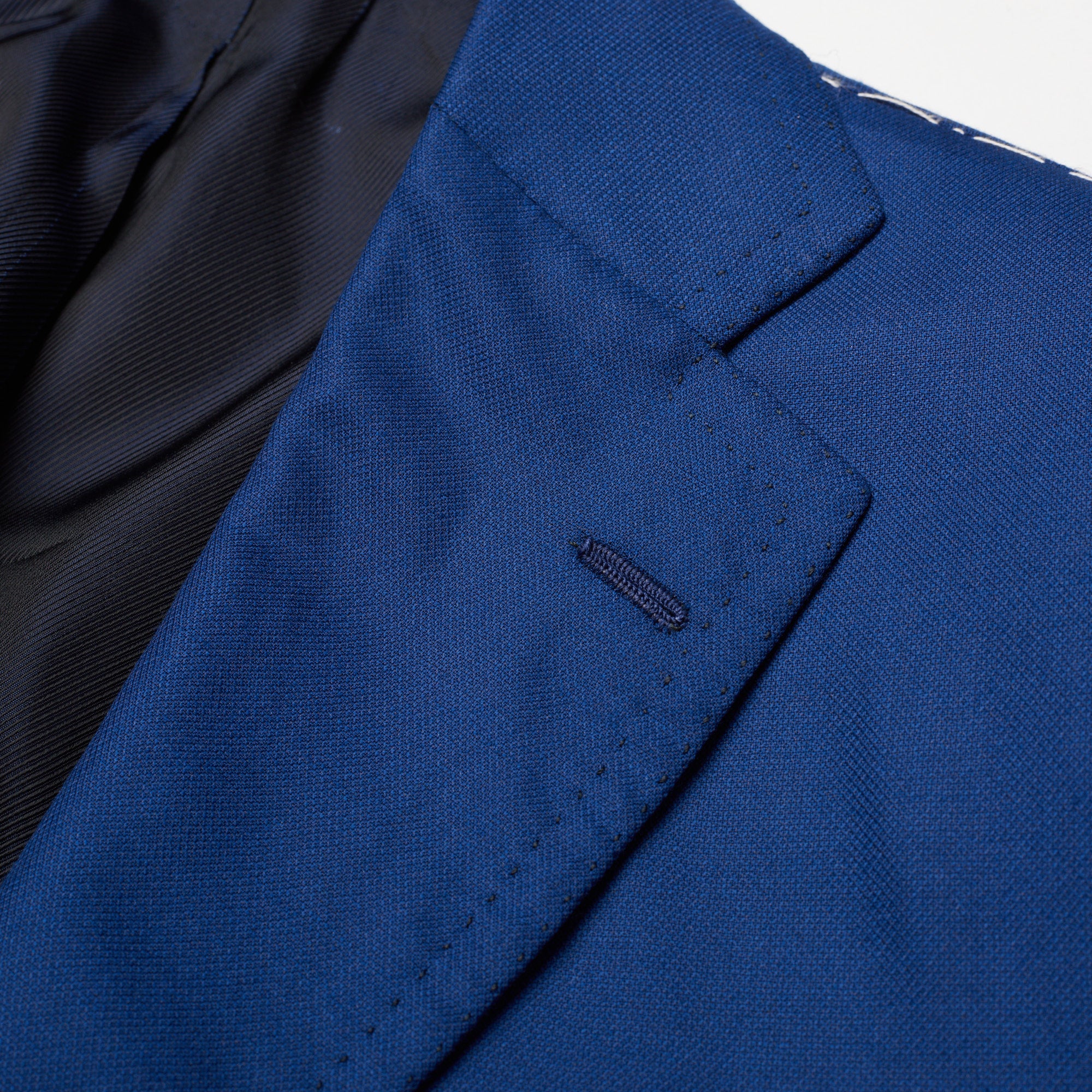 CESARE ATTOLINI Handmade Blue Silk-Wool Super 170's Jacket EU 48 NEW US 38
