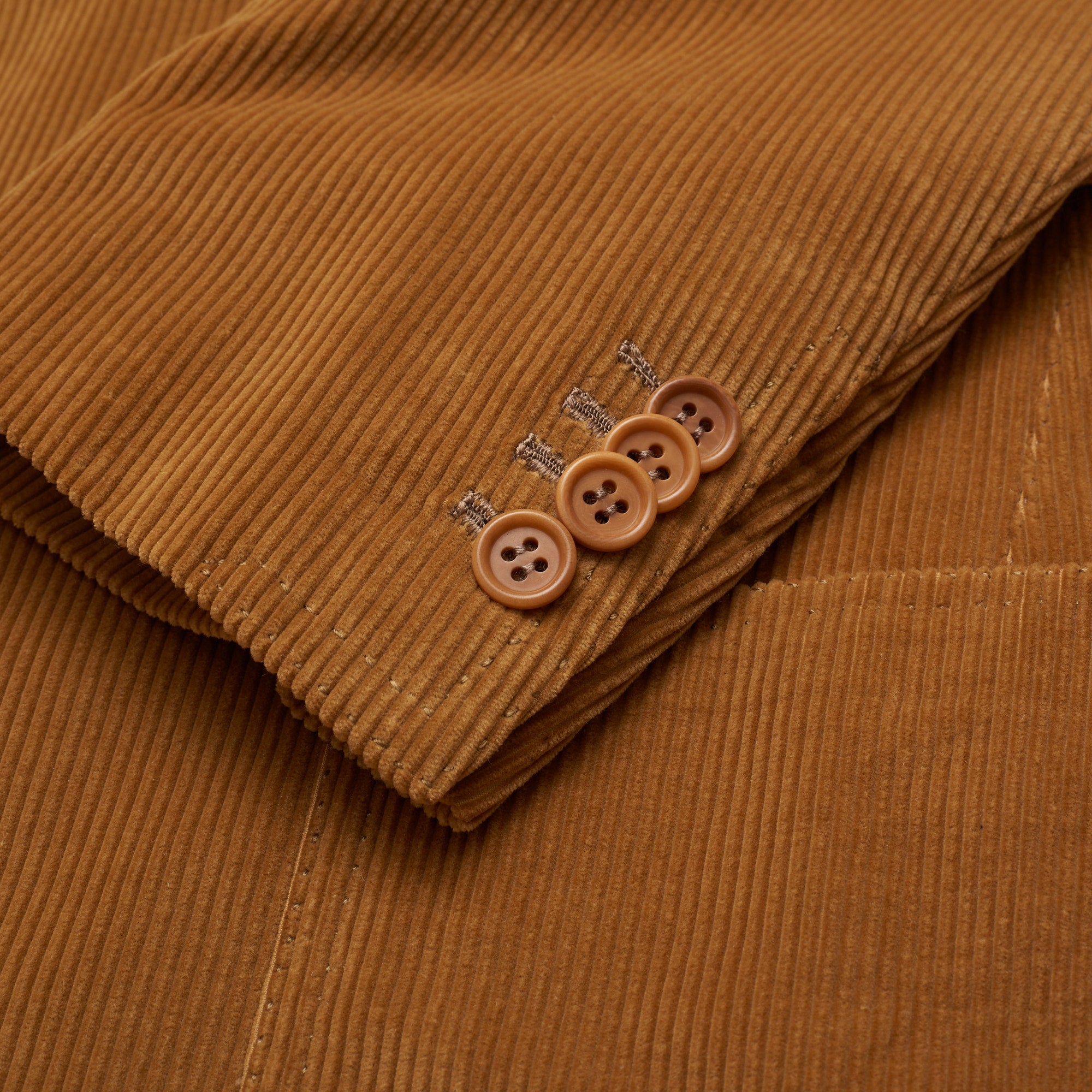CESARE ATTOLINI Napoli Handmade Brown Corduroy Cotton Jacket EU 48 US 38 CESARE ATTOLINI