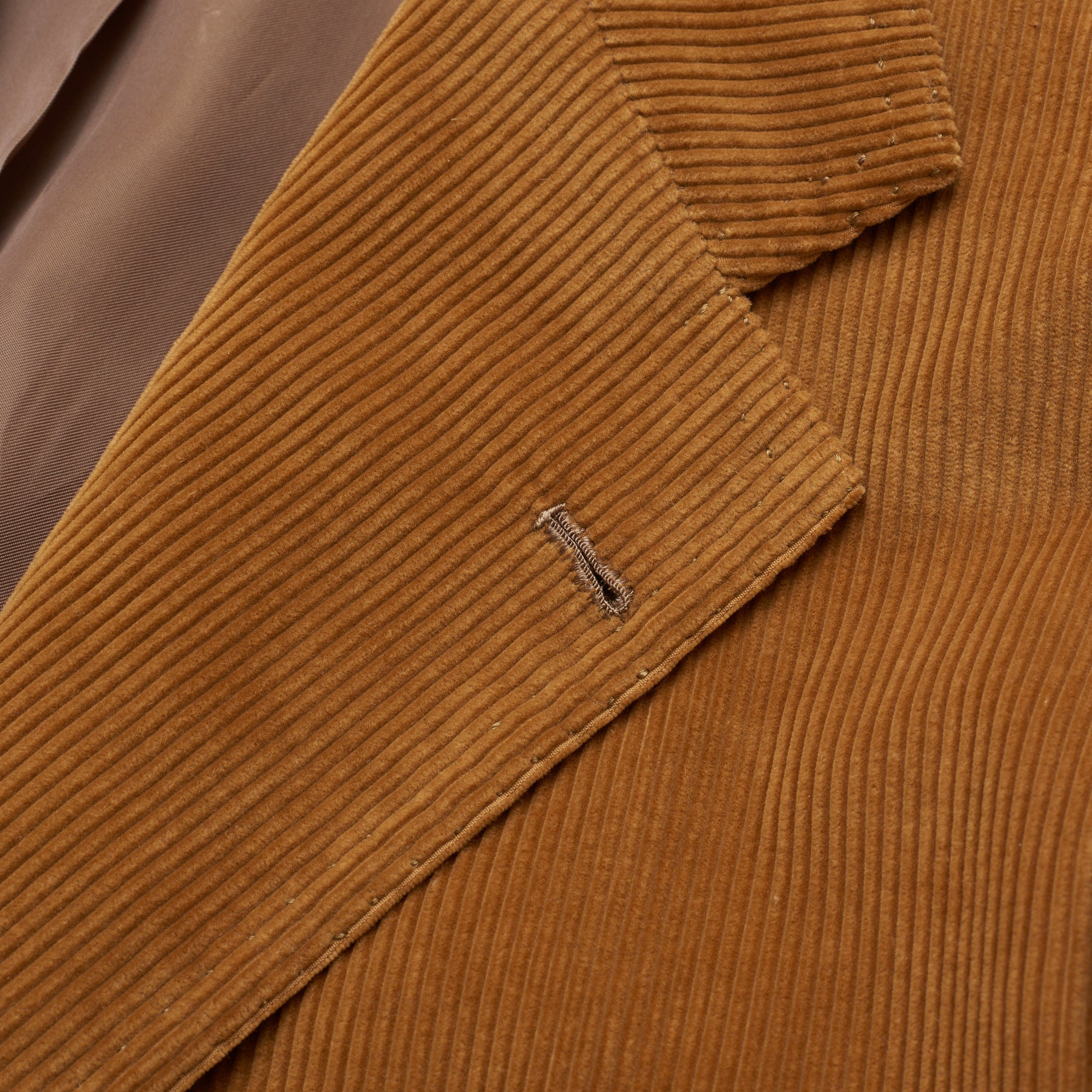CESARE ATTOLINI Napoli Handmade Brown Corduroy Cotton Jacket EU 48 US 38 CESARE ATTOLINI