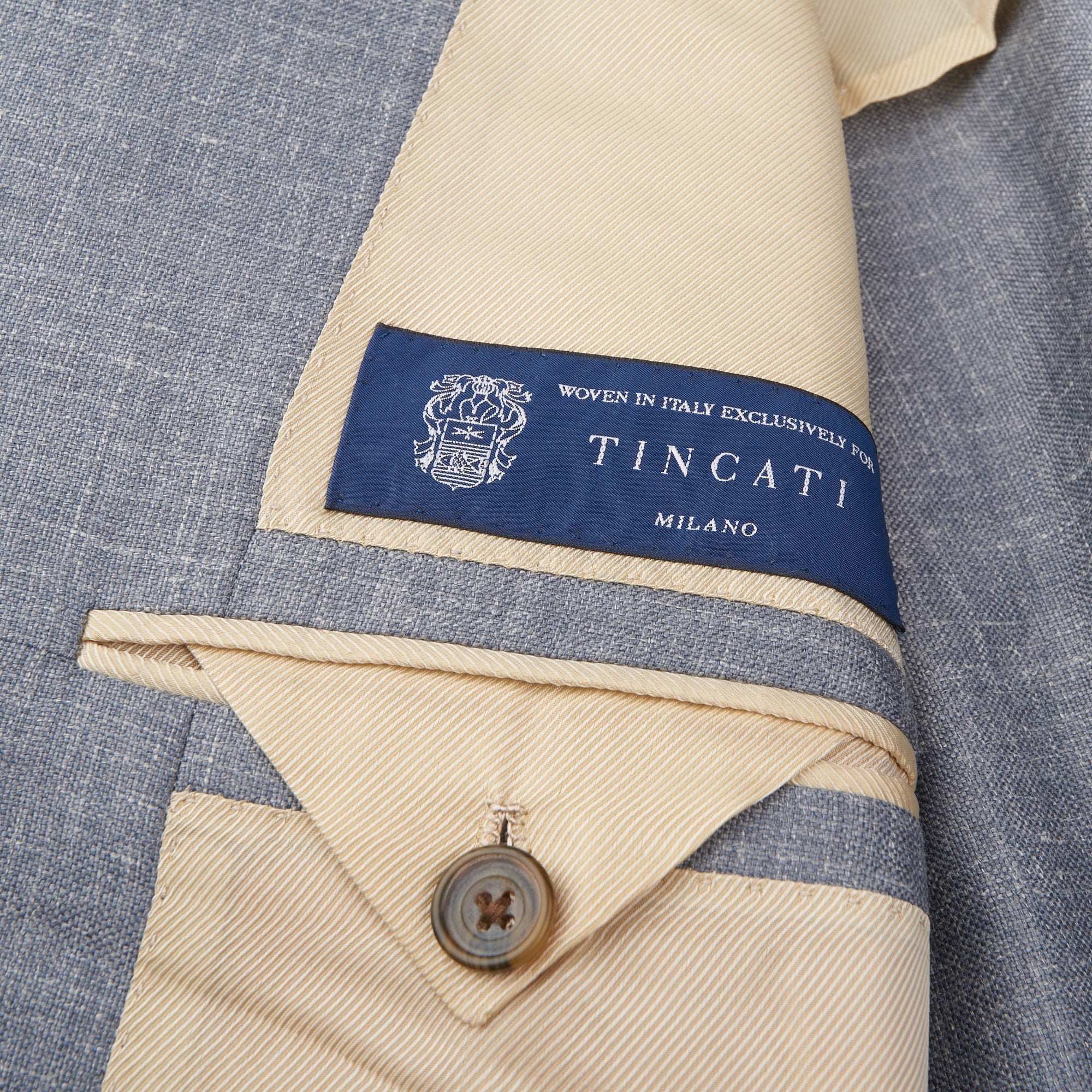 CESARE ATTOLINI for TINCATI Handmade Gray Cashmere-Silk-Linen Jacket EU 50 US 40 CESARE ATTOLINI
