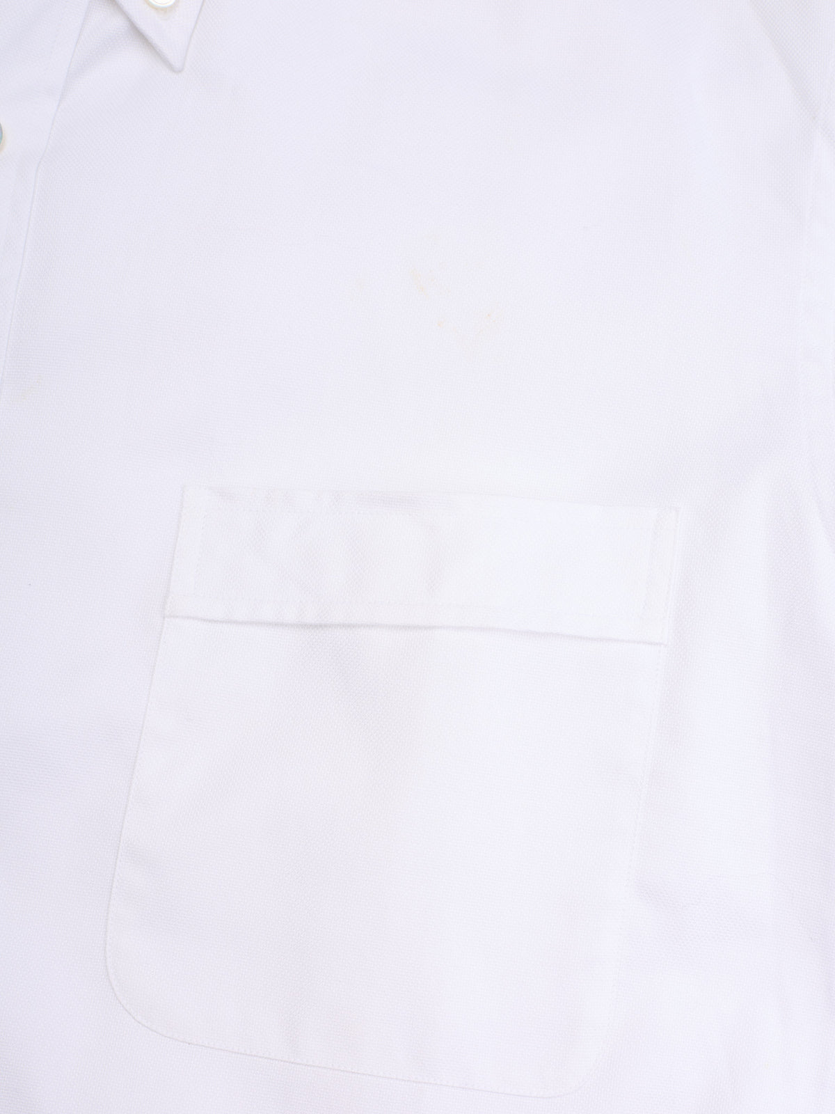 CHARVET Paris Handmade White Cotton Button-Down Collar Dress Shirt