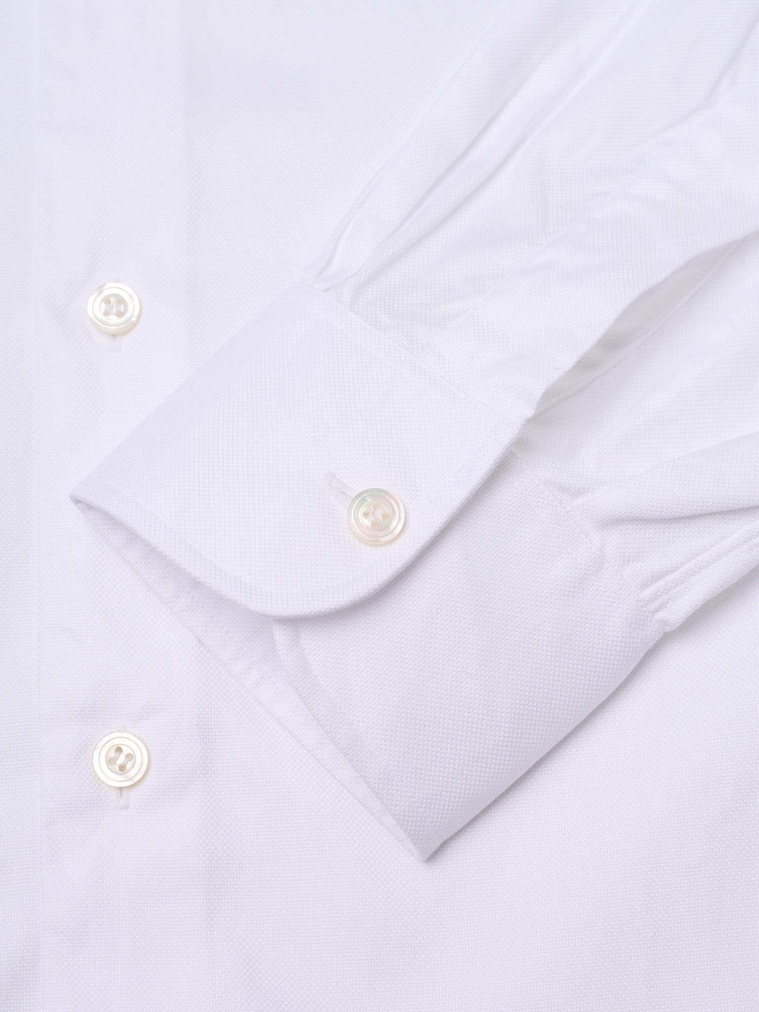 CHARVET Paris Handmade White Cotton Dress Shirt