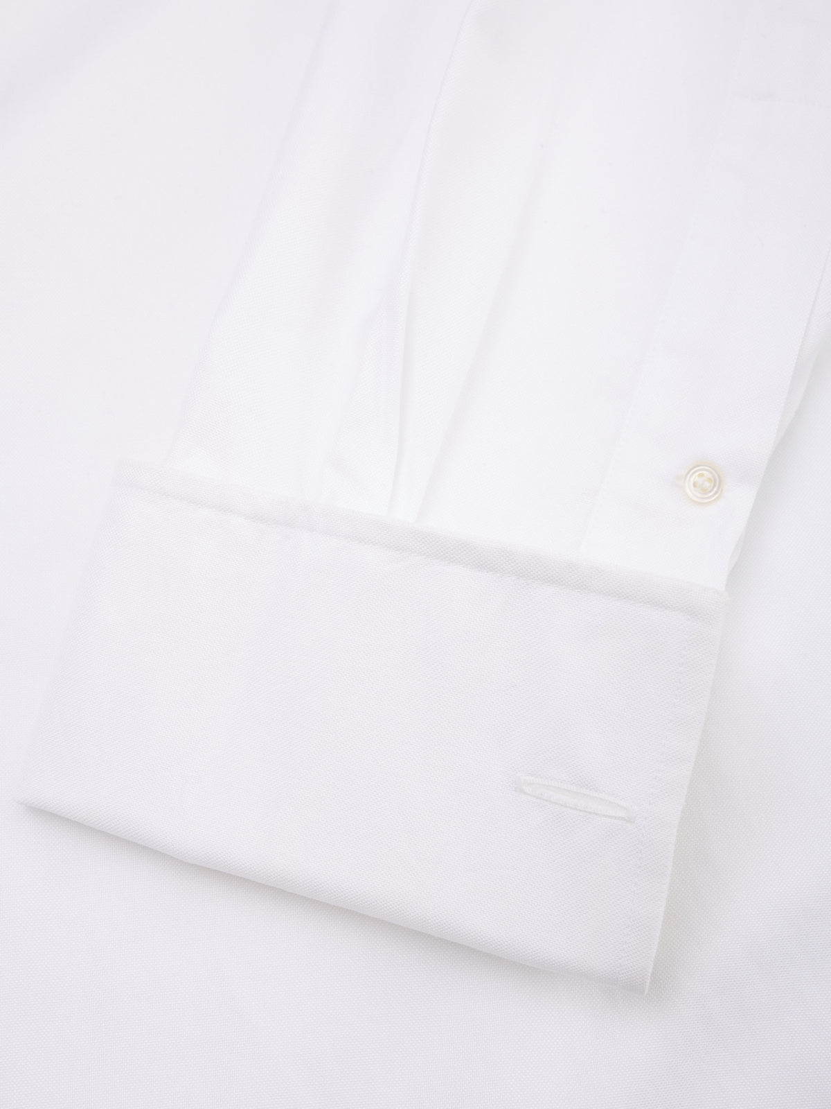 CHARVET Paris White Oxford Cotton MTM Dress Shirt